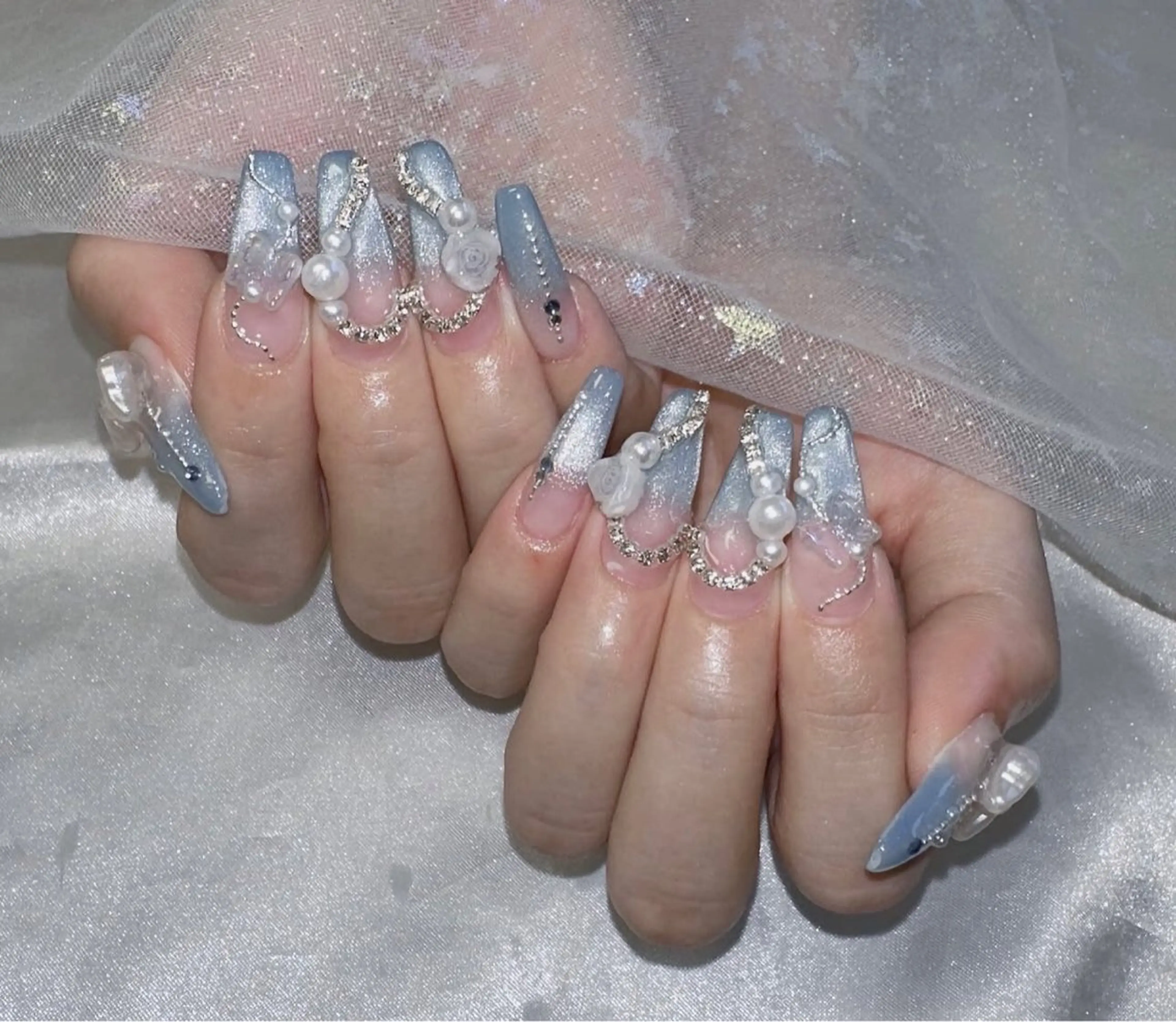 ネイル アートネイル フレンチネイル ジェルネイル ニュアンスネイル オフィスネイル NIE MoMoのネイルデザイン