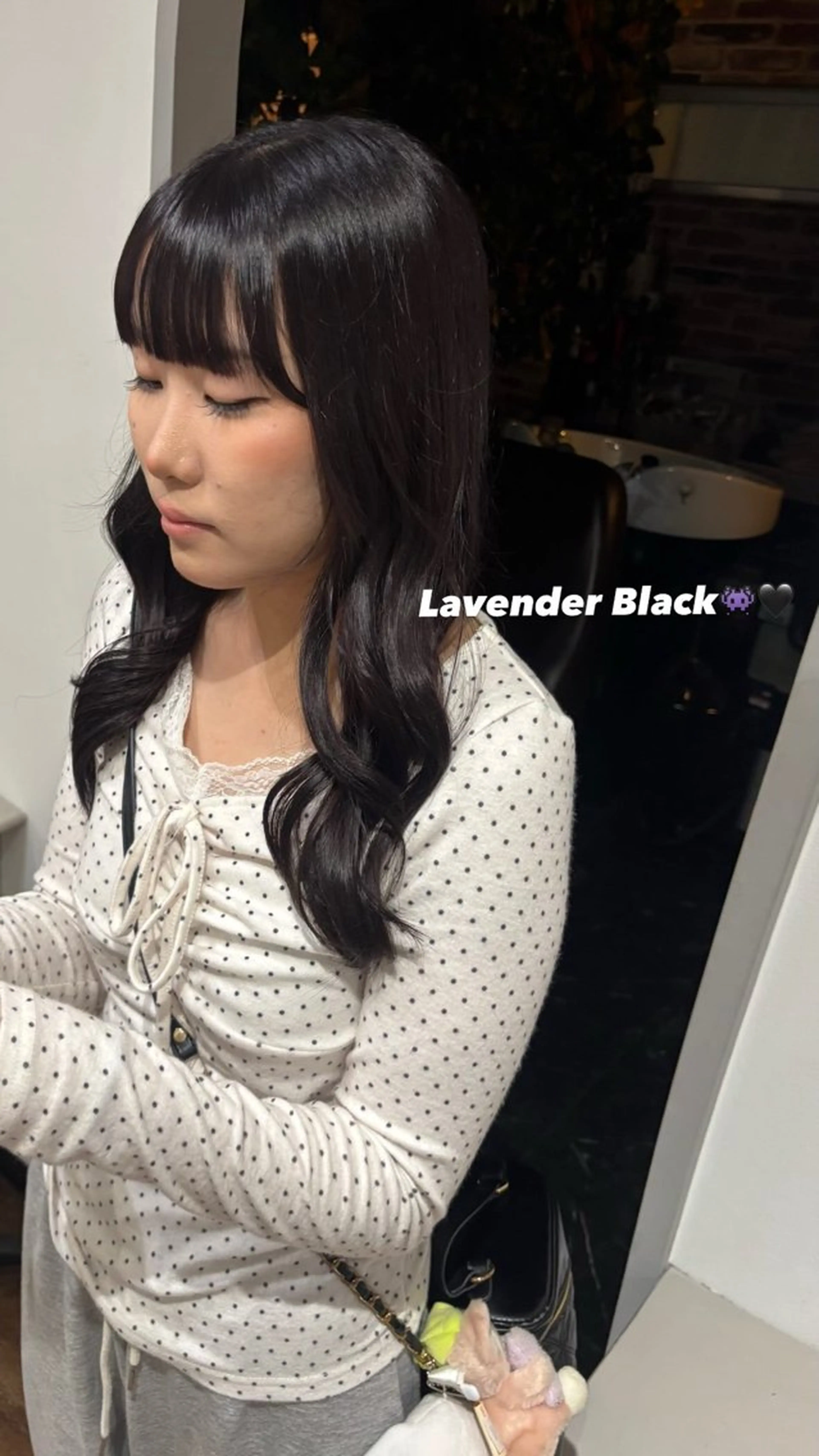 セミロング カラー ヘアカラー 石井 美羽のヘアスタイル