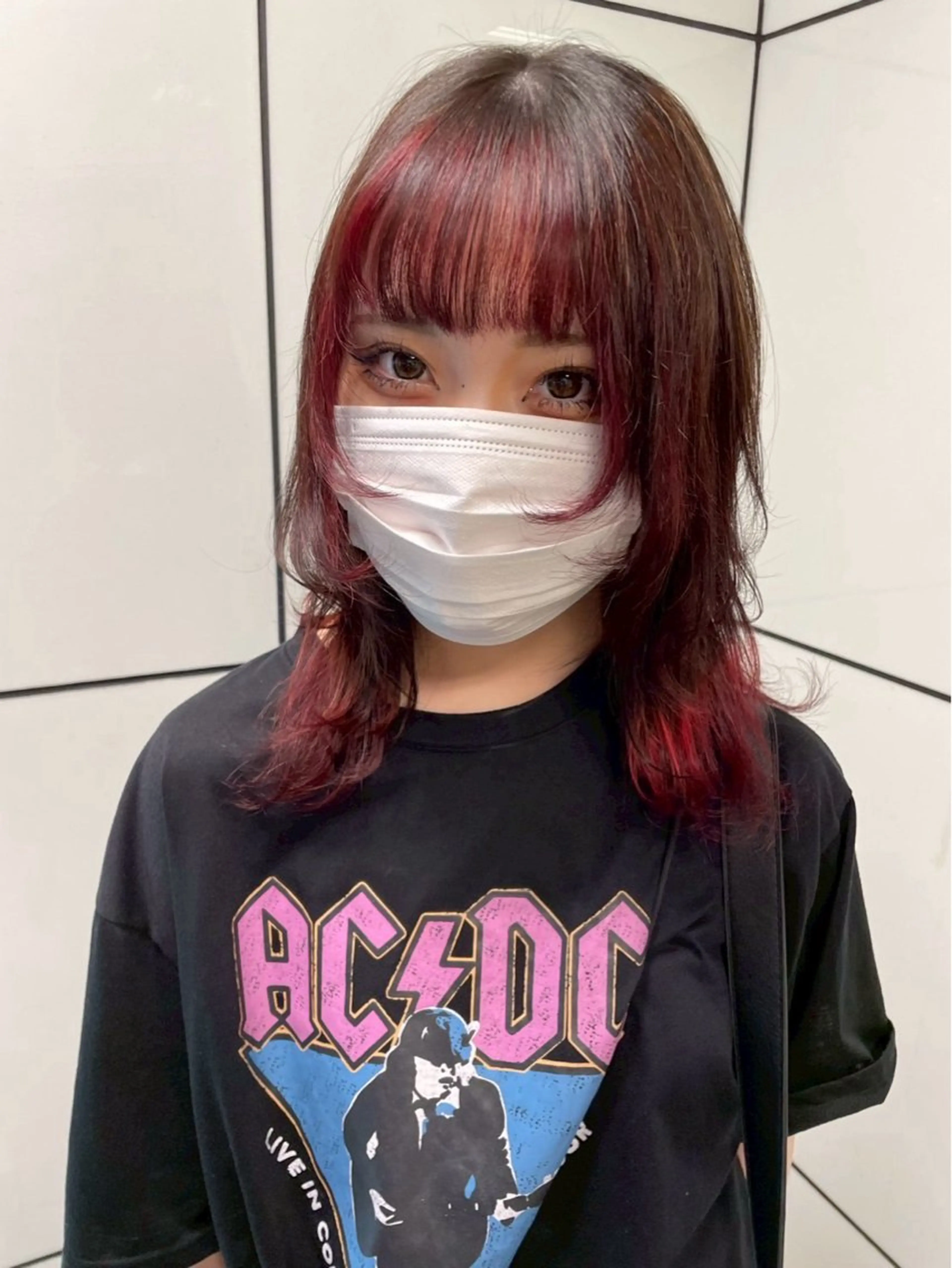 ロング カラー ブリーチ ケアブリーチ デザインカラー ダブルカラー イヤリングカラー ユウ✩.*˚/メンズ 特化/シャドウパーマのヘアスタイル