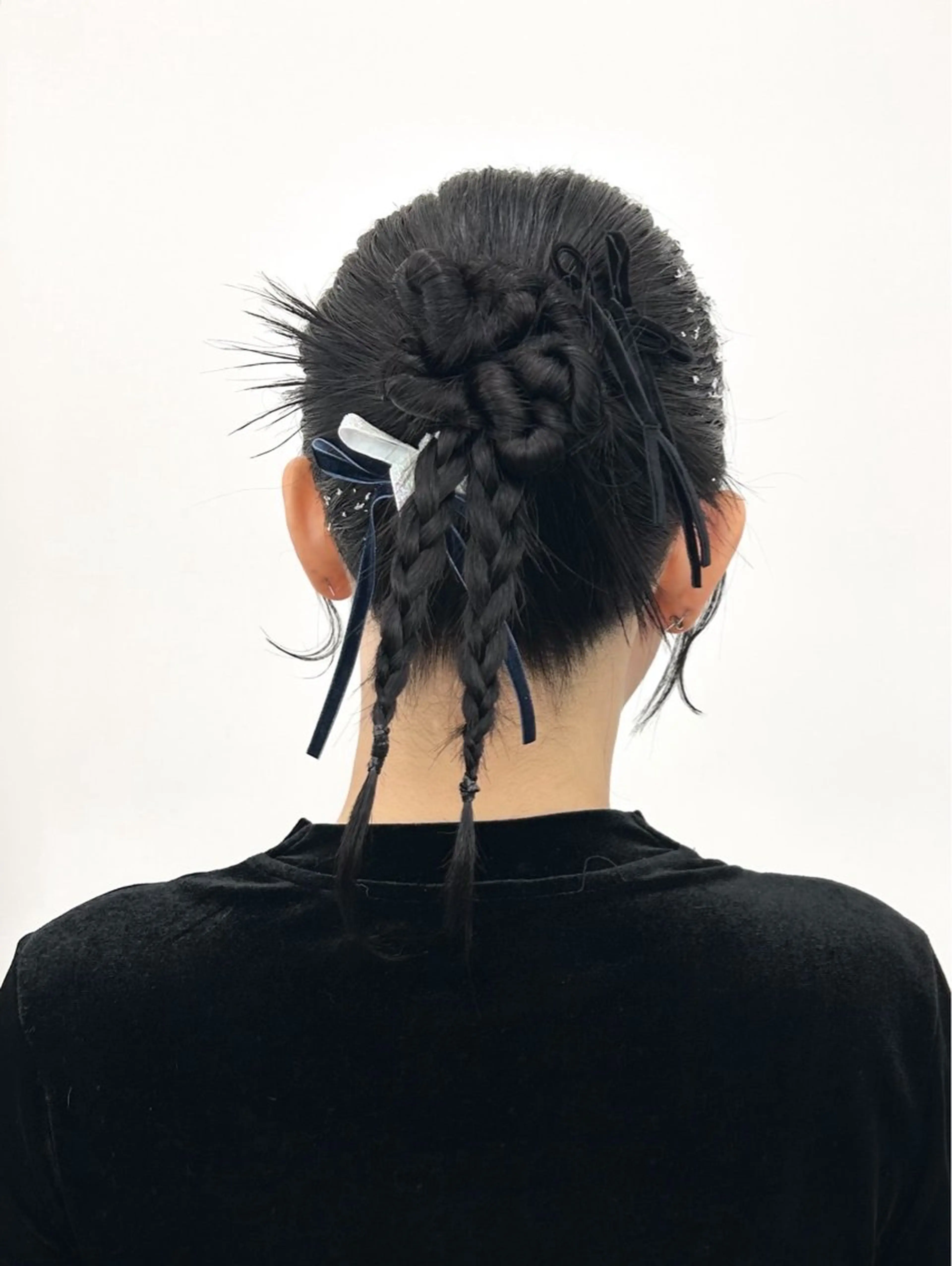 ミディアム ヘアアレンジ ヘアセット 韓国ヘア/顔周り ヘアセット/加藤優里のヘアスタイル