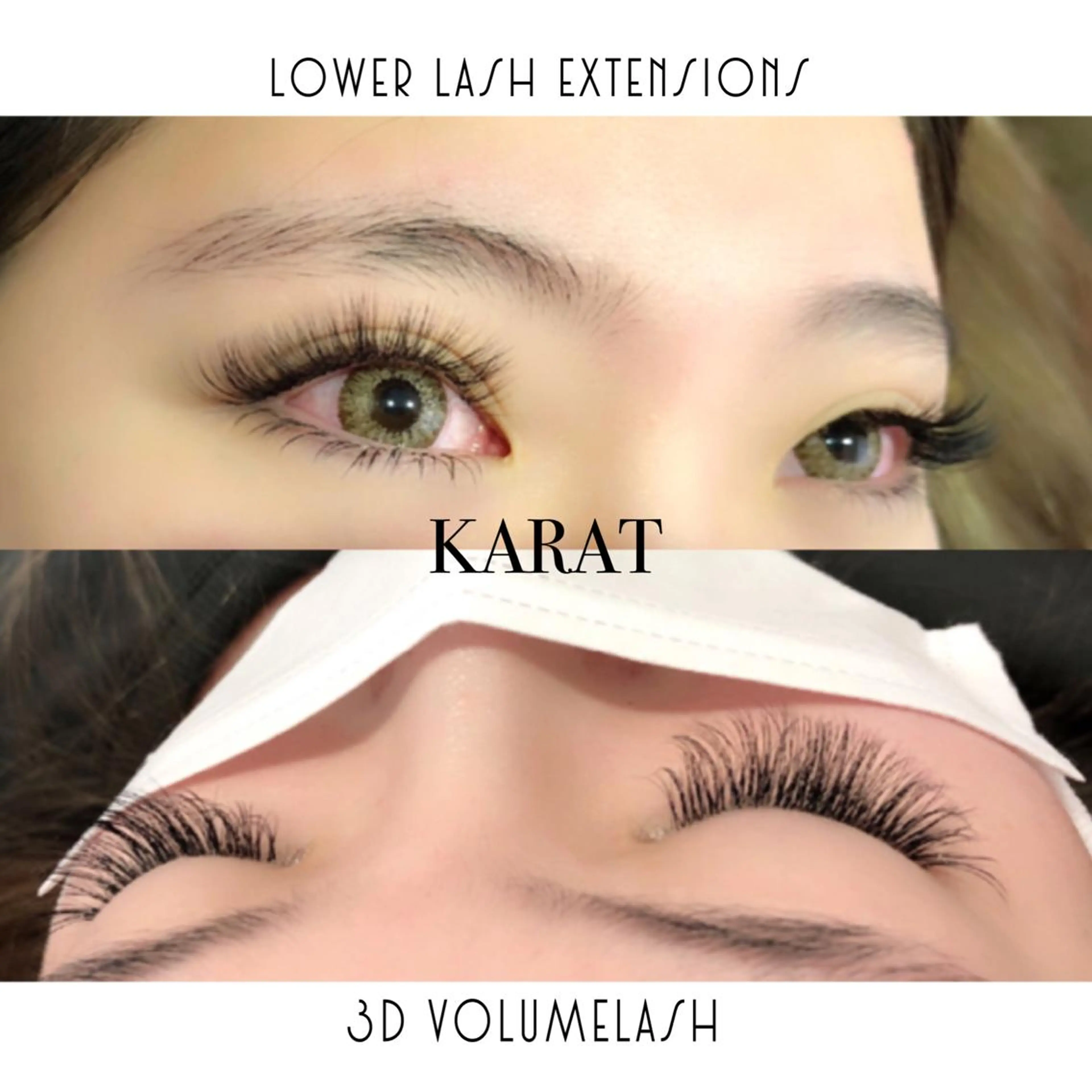 マツエク・マツパ Cカール フラットラッシュ 下まつげエクステ マツエク ★KAEDE★伊勢崎 【KARAT】のマツエク・マツパデザイン