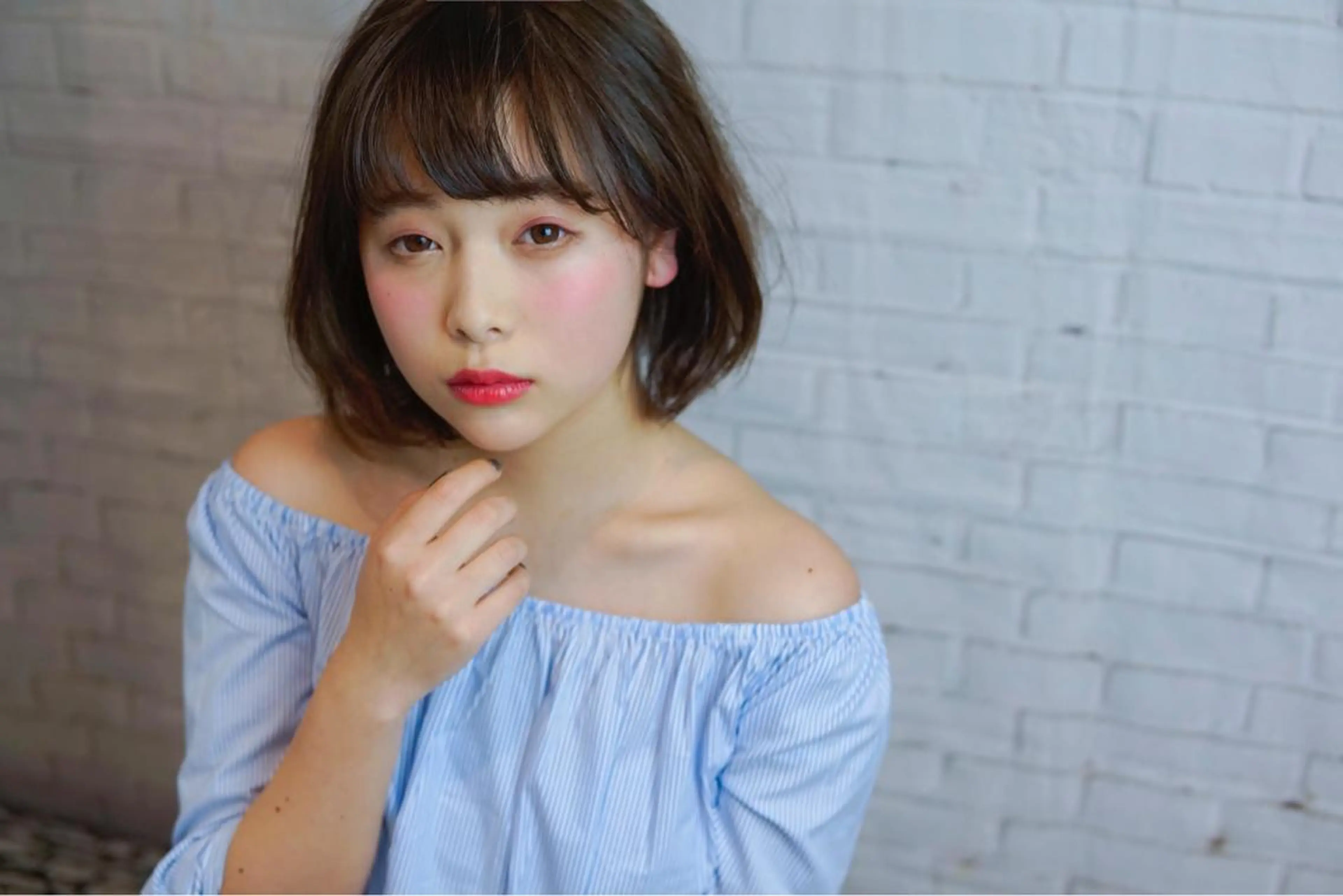 ショート カラー ボブ 髪質改善、エクステ 山口卓哉のヘアスタイル