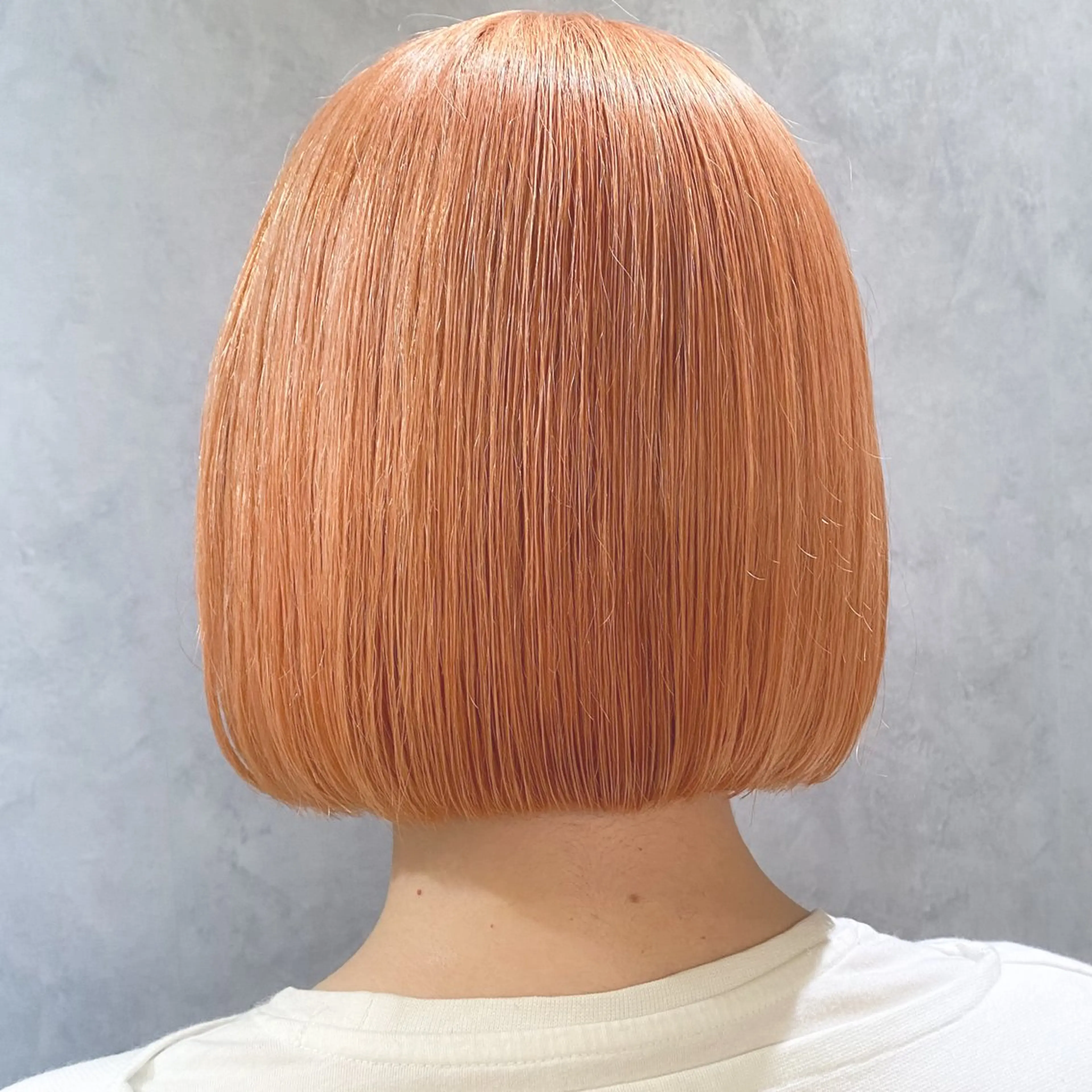 ミディアム カット ヘアカラー トリートメント ハイトーン/韓国風/ 艶髪/吉祥寺のヘアスタイル