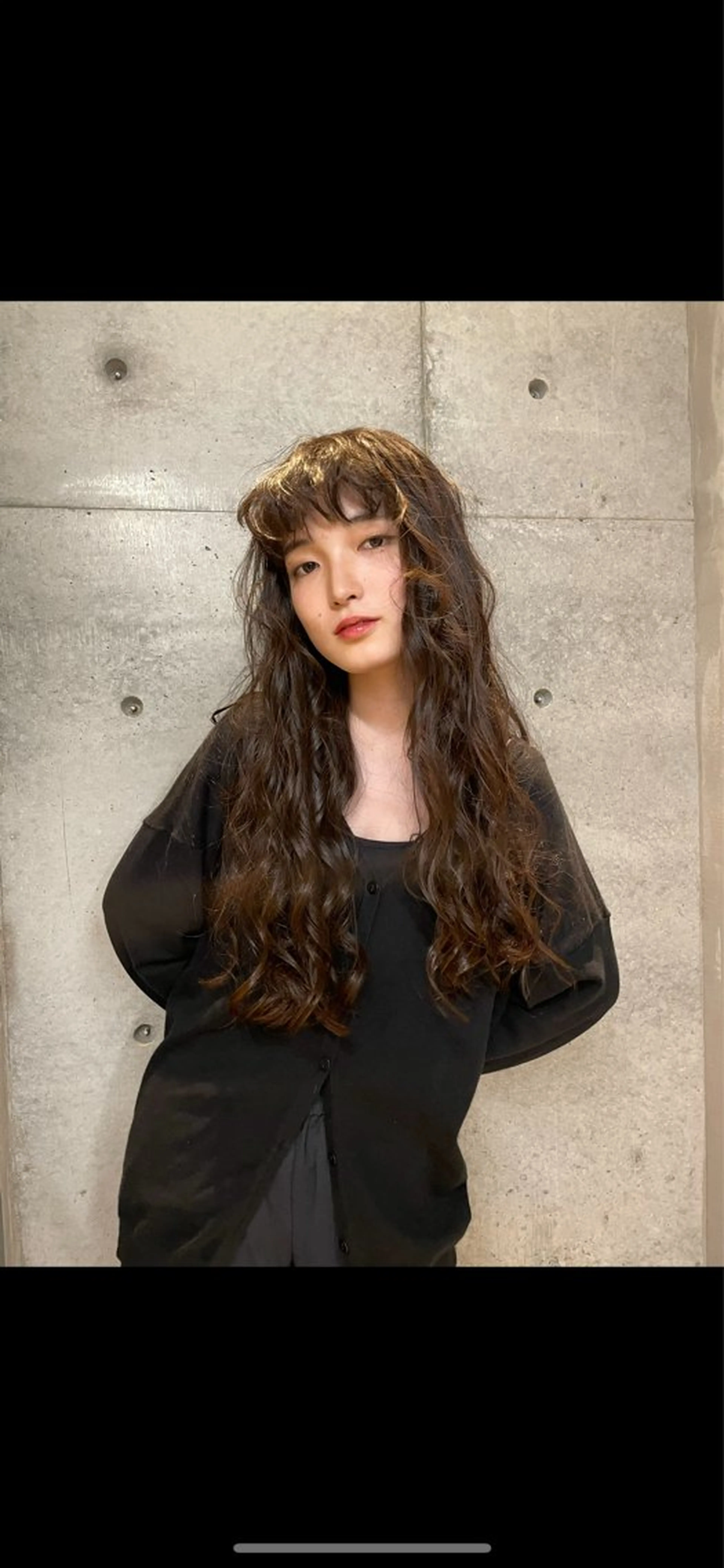 ロング カラー パーマ ヘアアレンジ Mizobe misakiのヘアスタイル