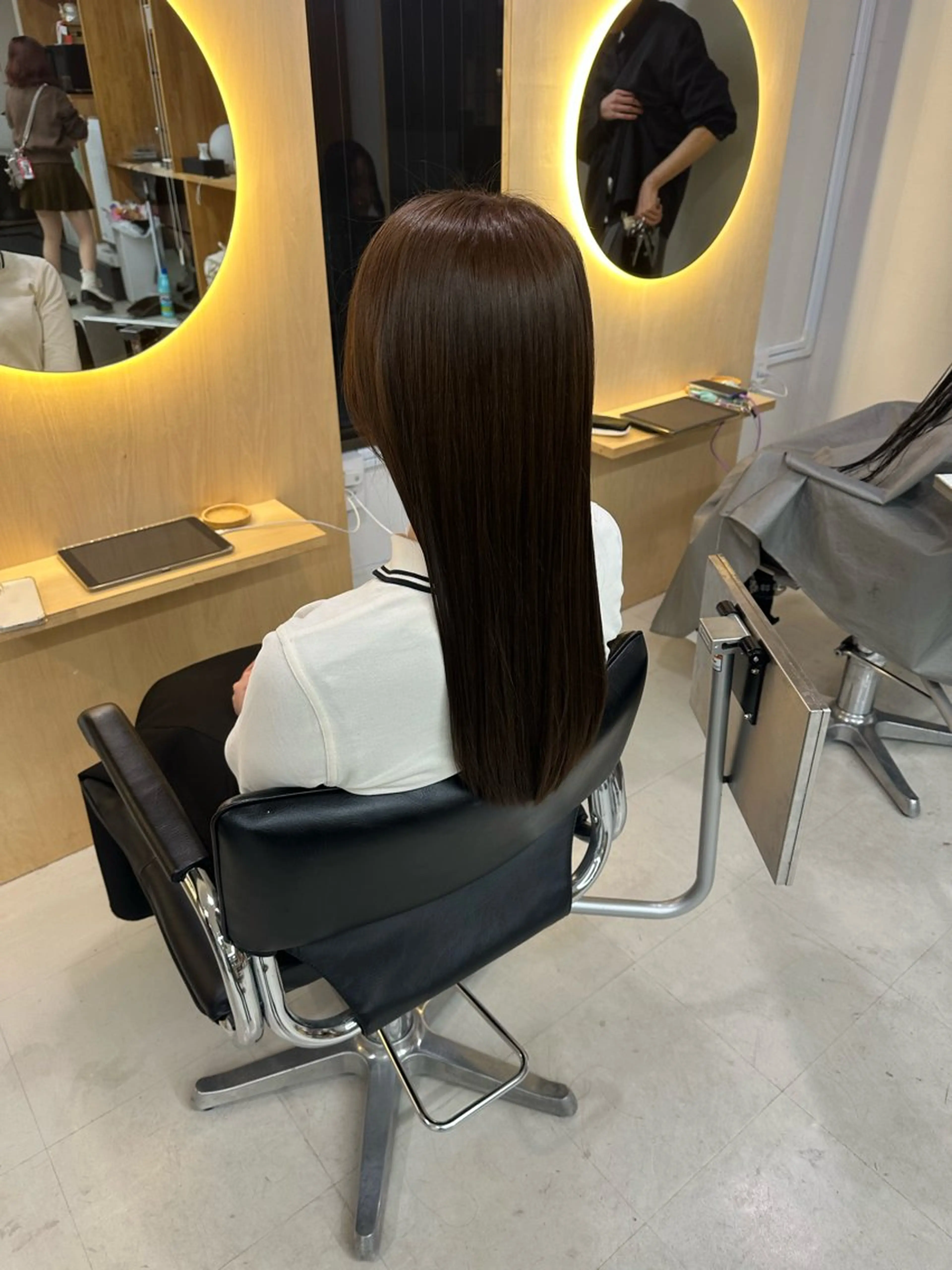 ロング カラー アッシュ アッシュブラウン ブラウンカラー elk MARI✩.*˚のヘアスタイル