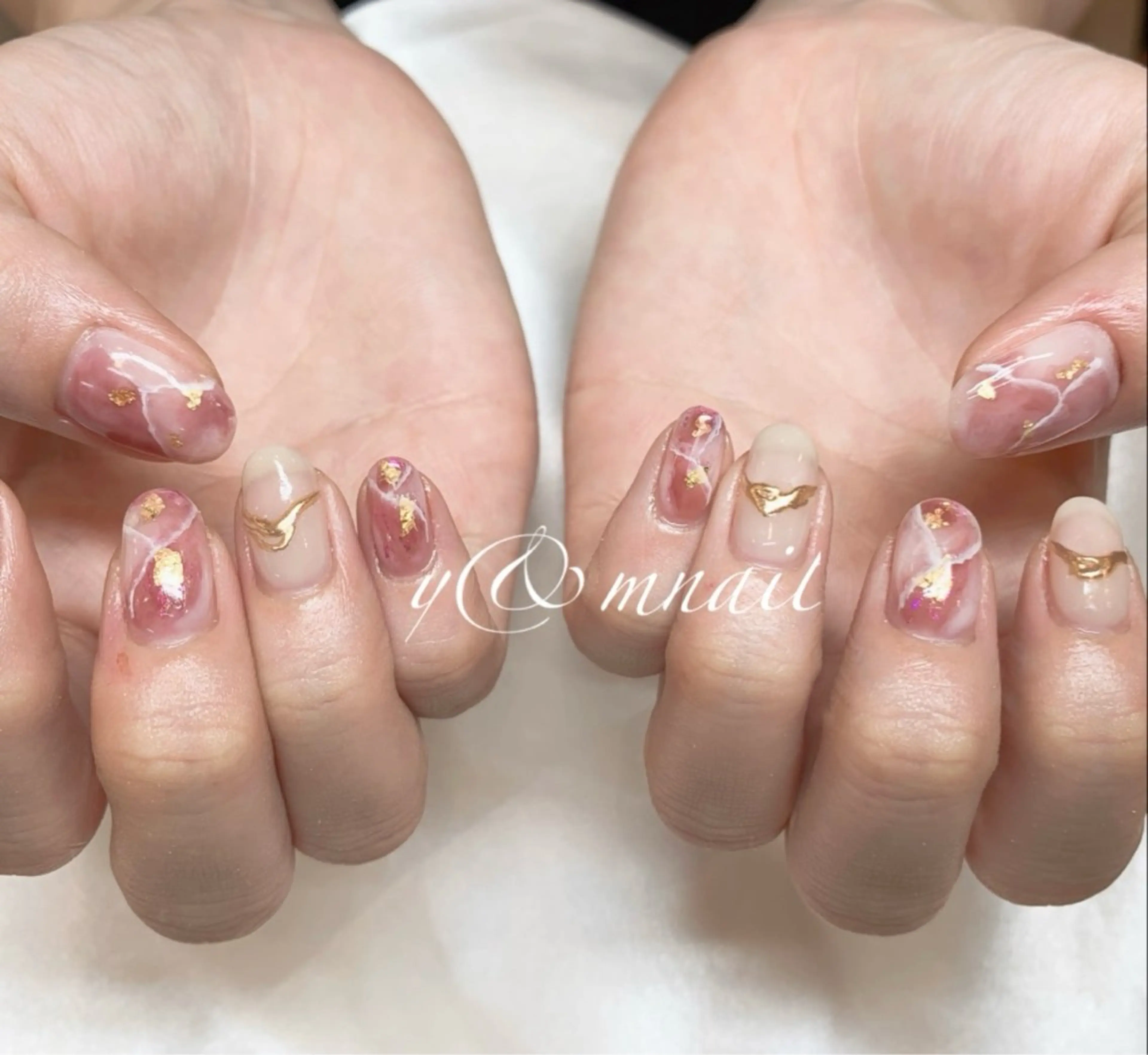 ネイル ハンドネイル ハンドケア Kaka_ パラジェル、長さだしのネイルデザイン