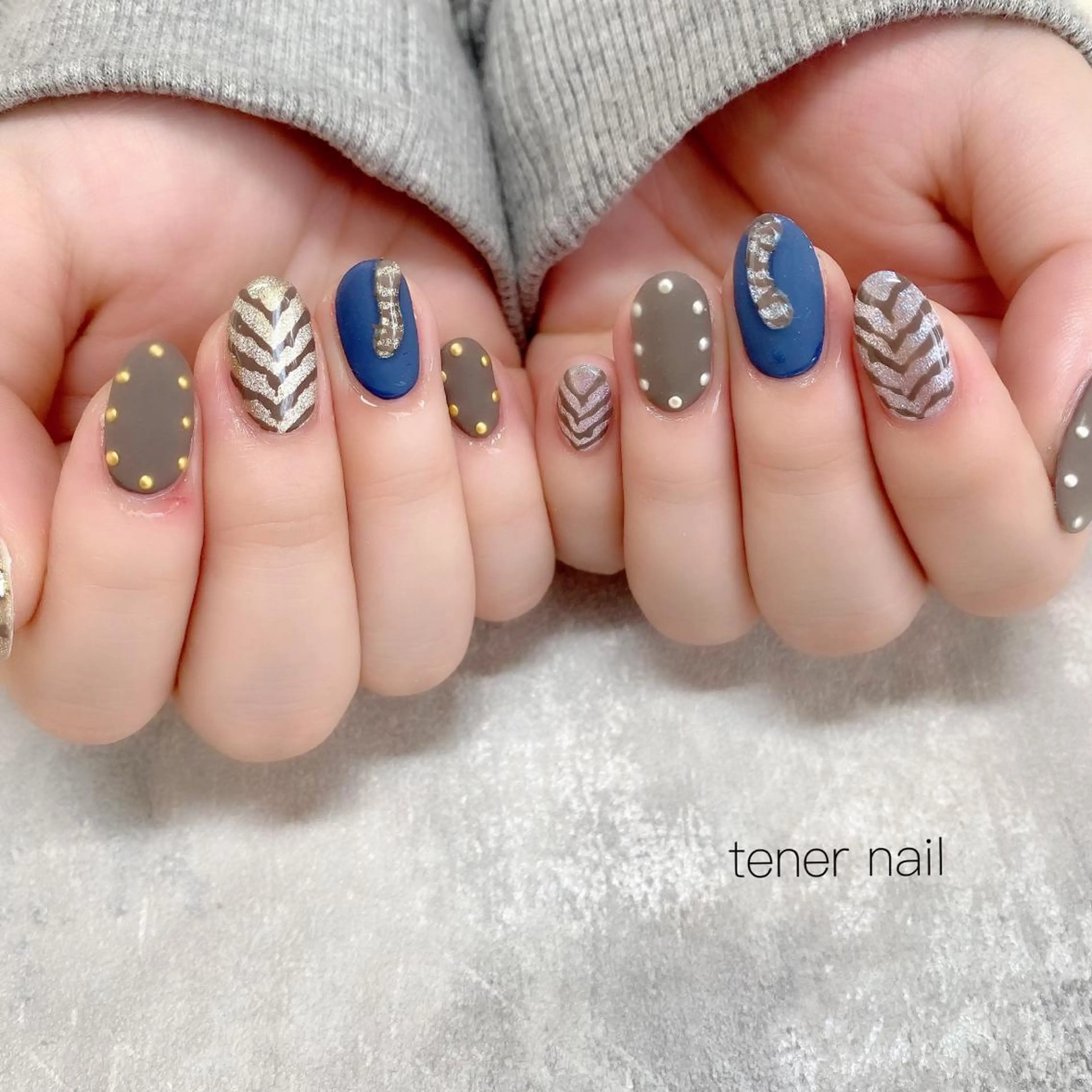 ネイル マットネイル テネルネイル tener nailのネイルデザイン