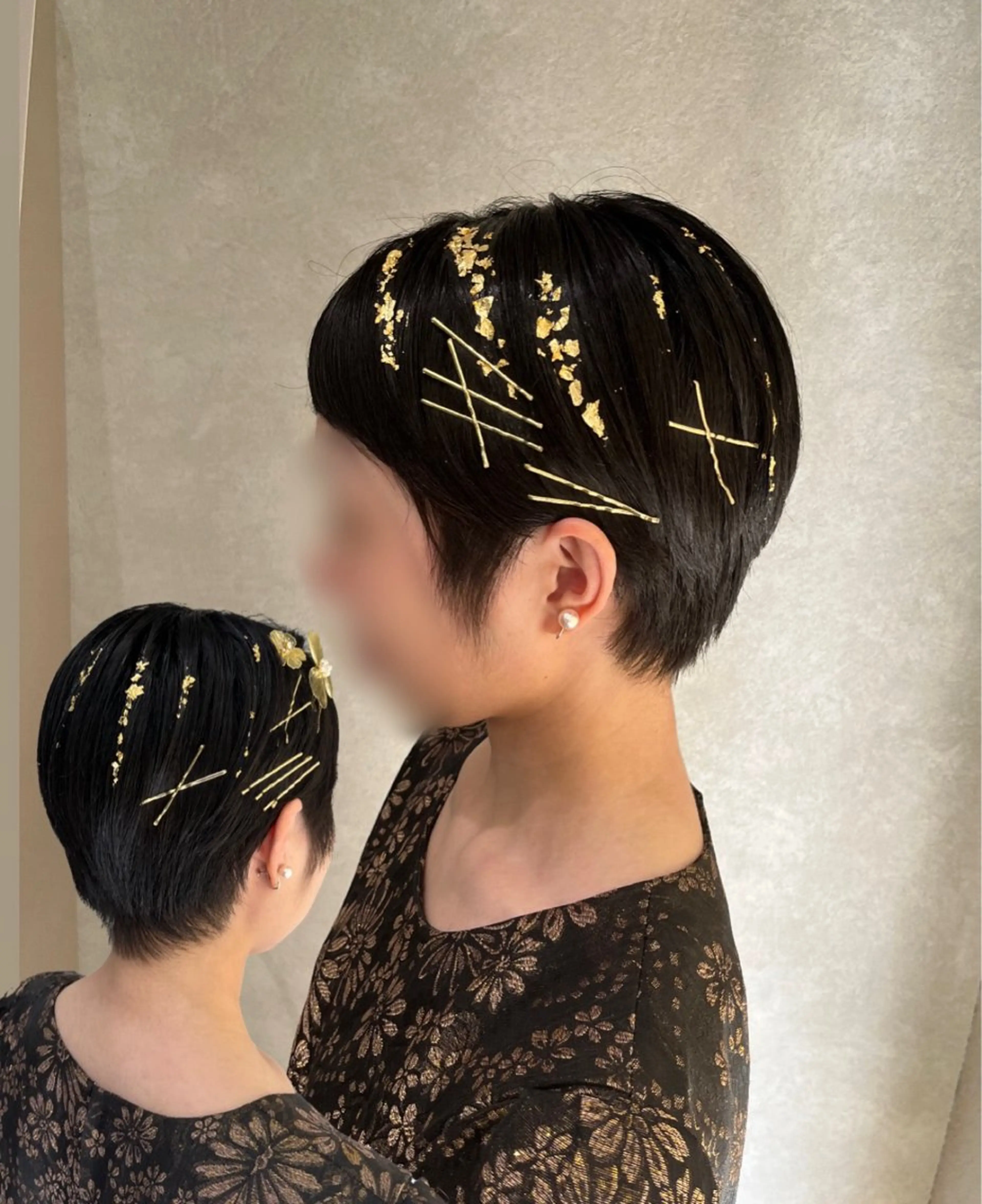 ショート ヘアセット 藤原 史江のヘアスタイル