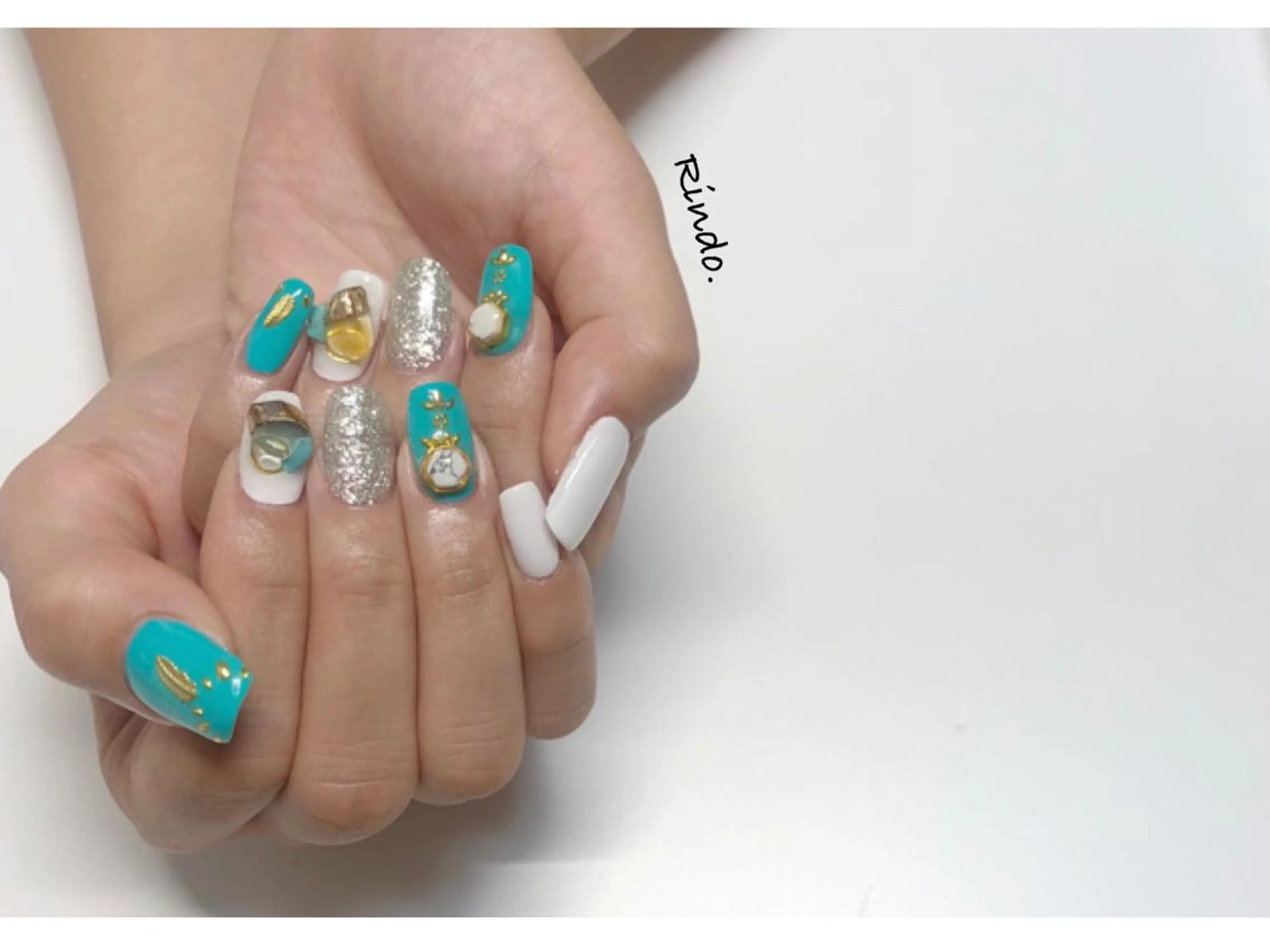 ネイル 夏ネイル ハンドネイル Rindo.ネイル ♡耳つぼジュエリーのその他イメージ