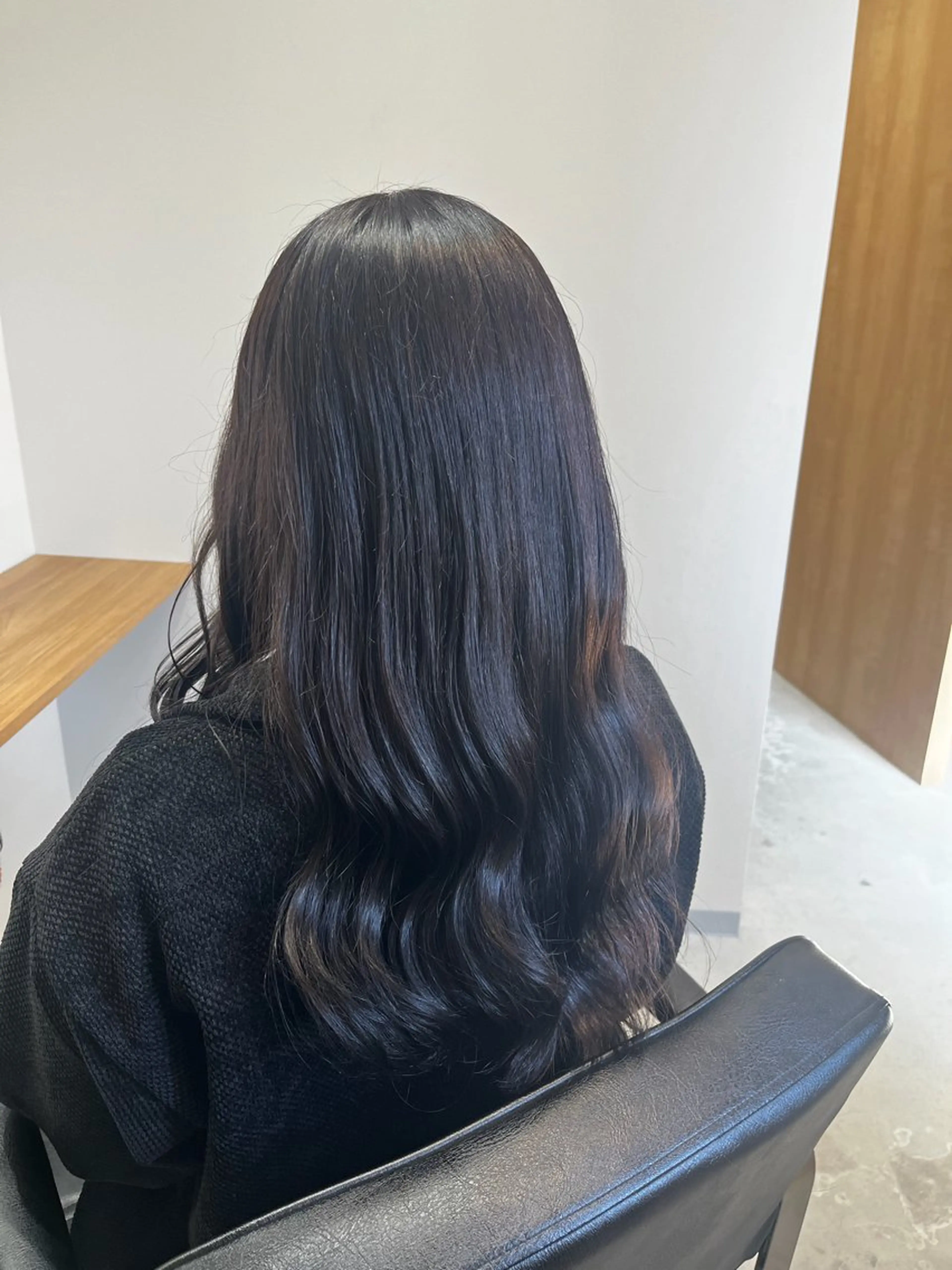 ロング omaフクダ 縮毛矯正/艶髪カラーのヘアスタイル