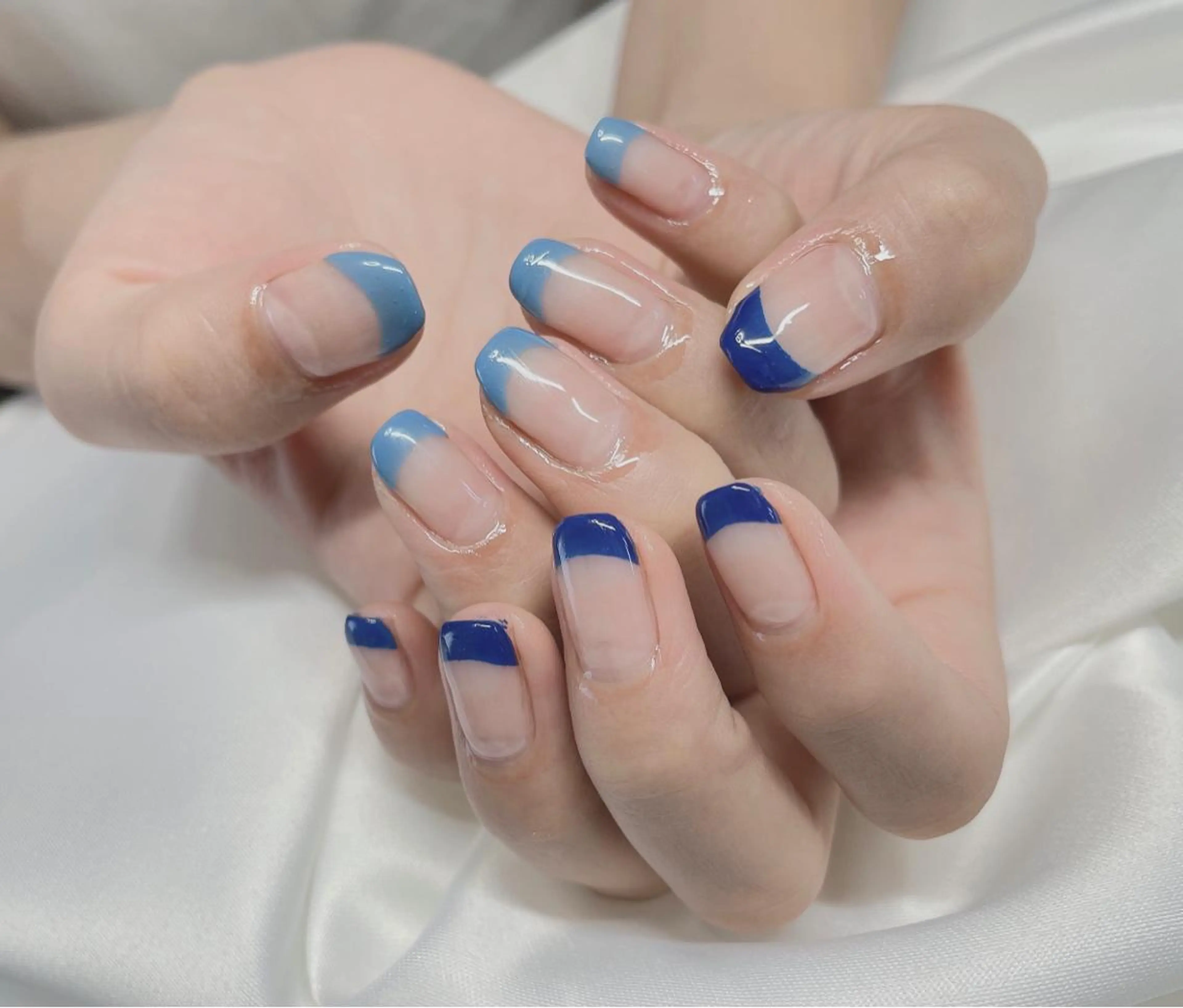 ネイル 23時まで❤︎韓国、 ワンホンネイルのネイルデザイン