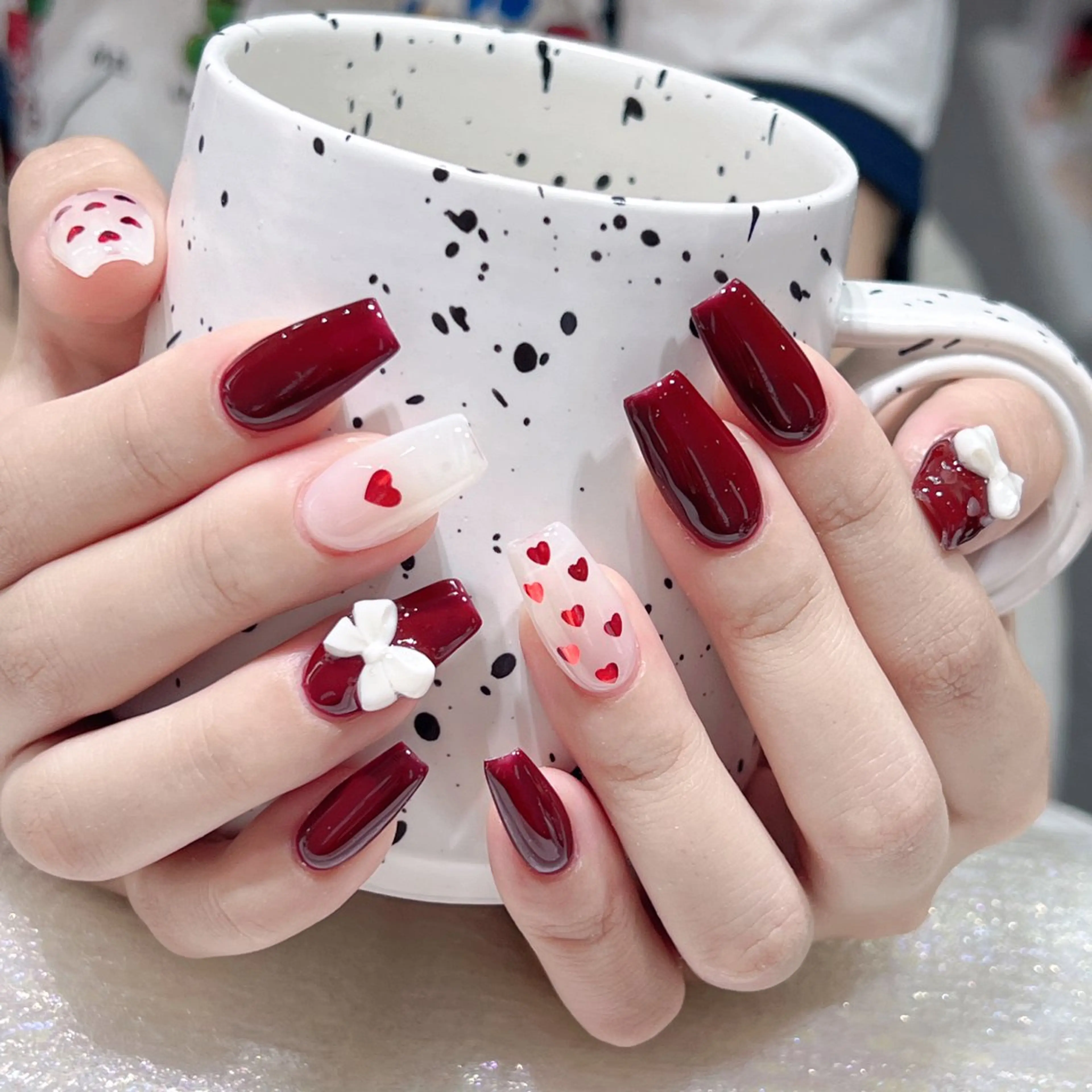 ネイル アートネイル グラデーション キラキラネイル ニュアンスネイル オフィスネイル 長いだし/スカルプ/ パラシェルN.oneのネイルデザイン