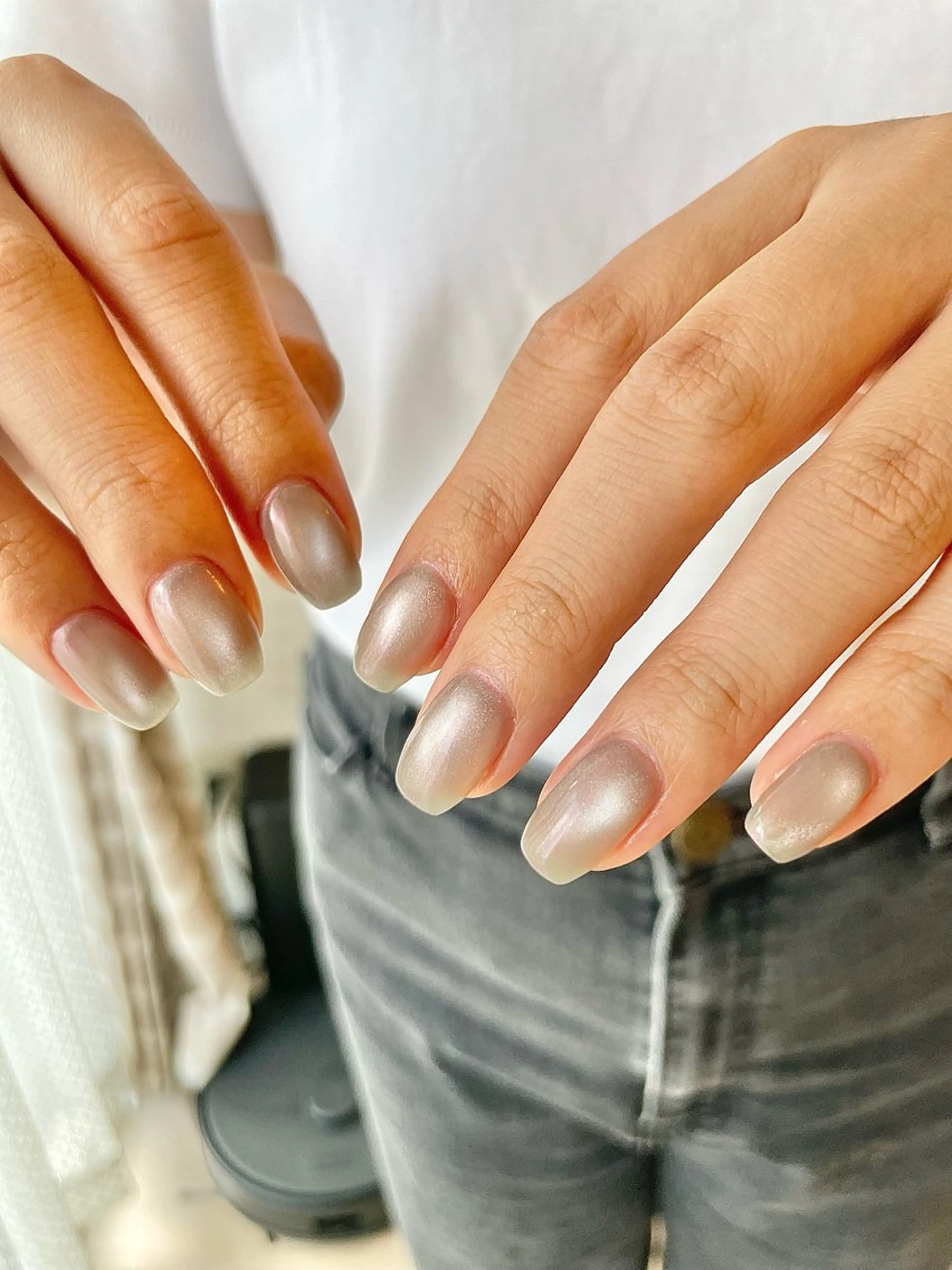ネイル オーロラネイル マグネットネイル ハンドネイル co_ nailのネイルデザイン
