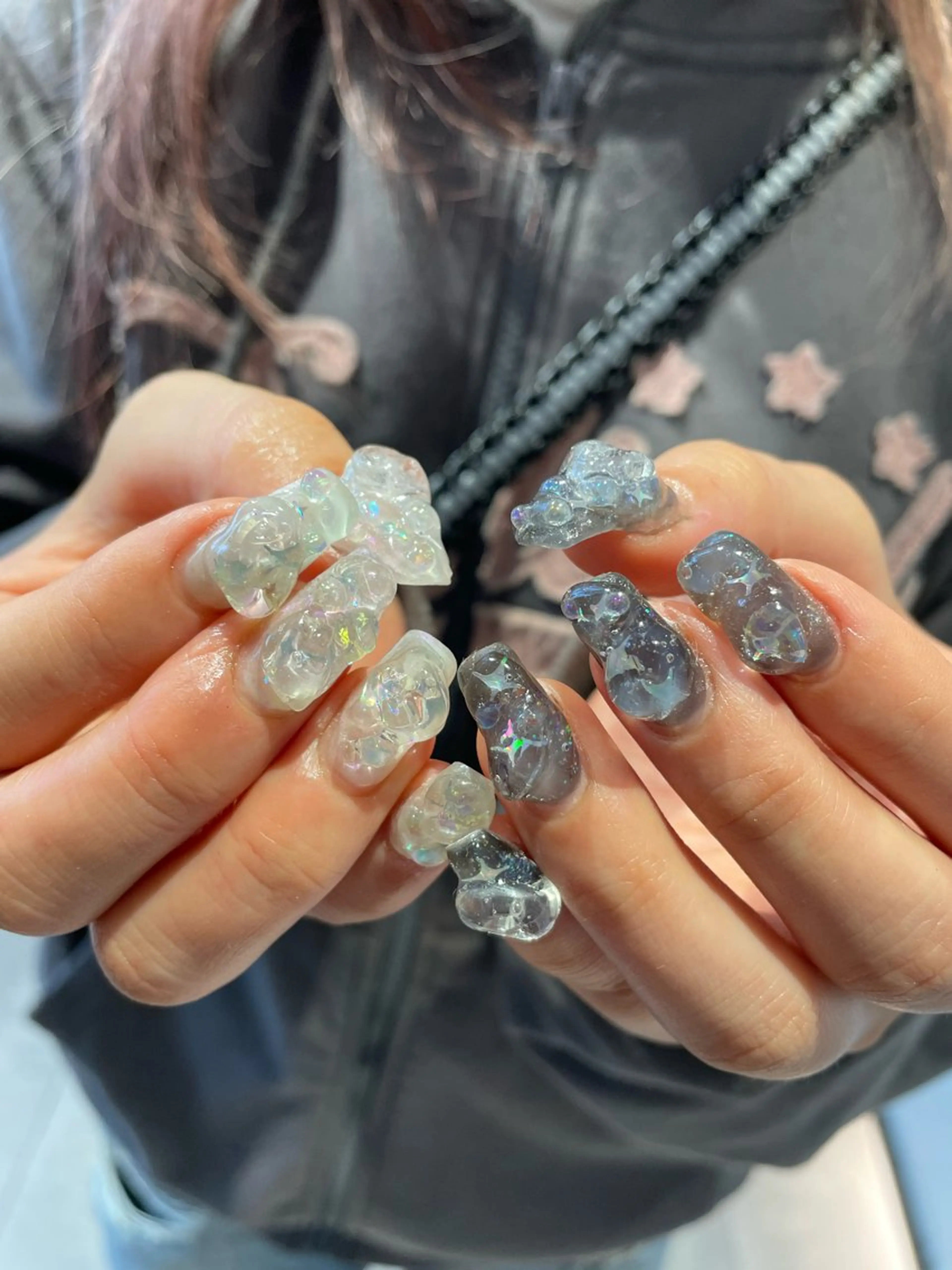 ネイル ジェルネイル パラジェル ハンドネイル hair&nail ☯️アイリ☯️のネイルデザイン