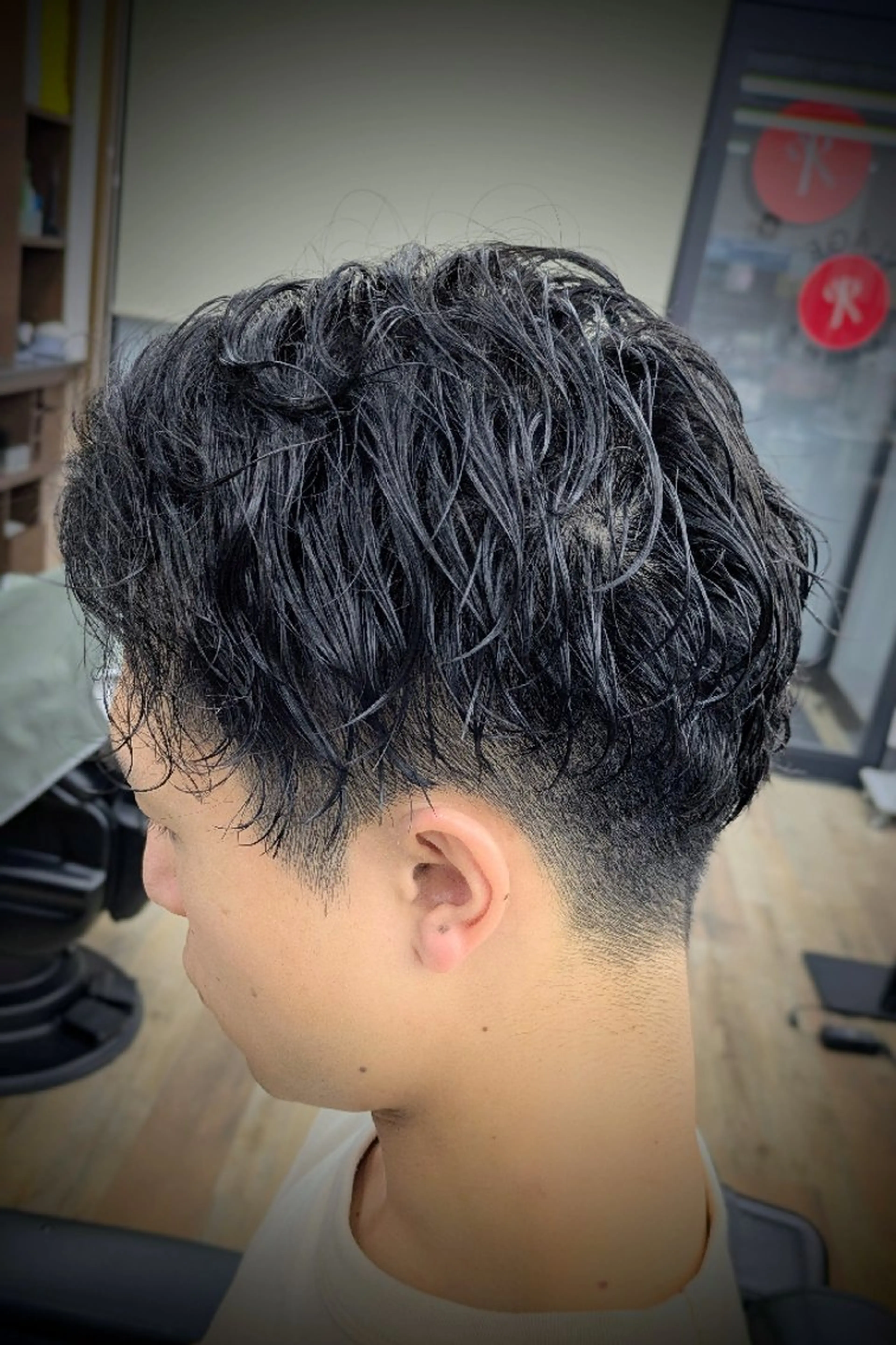 ショート パーマ 理容プラージュ燕三条 福井のヘアスタイル