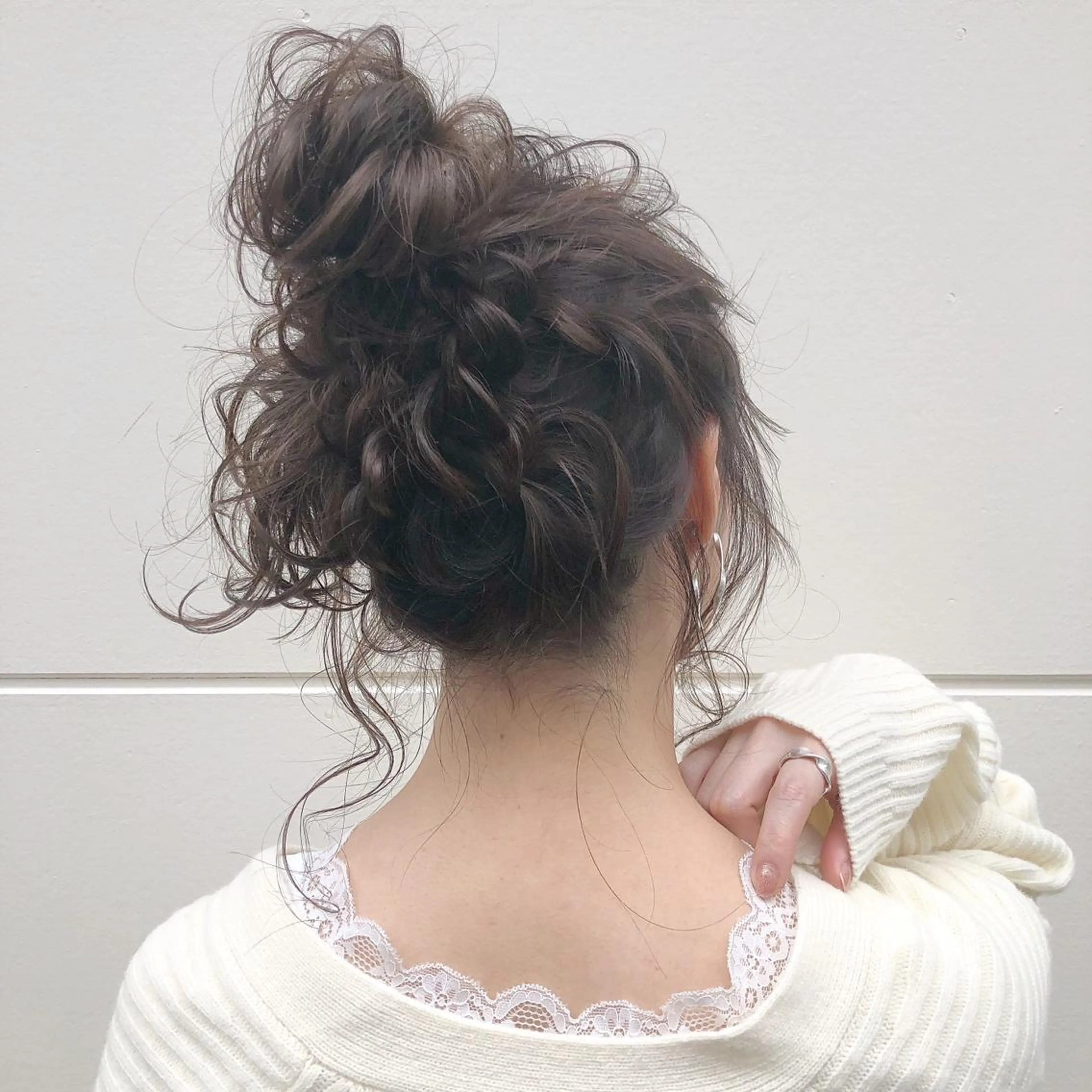 セミロング カラー ヘアアレンジ 榎園 由美のヘアスタイル