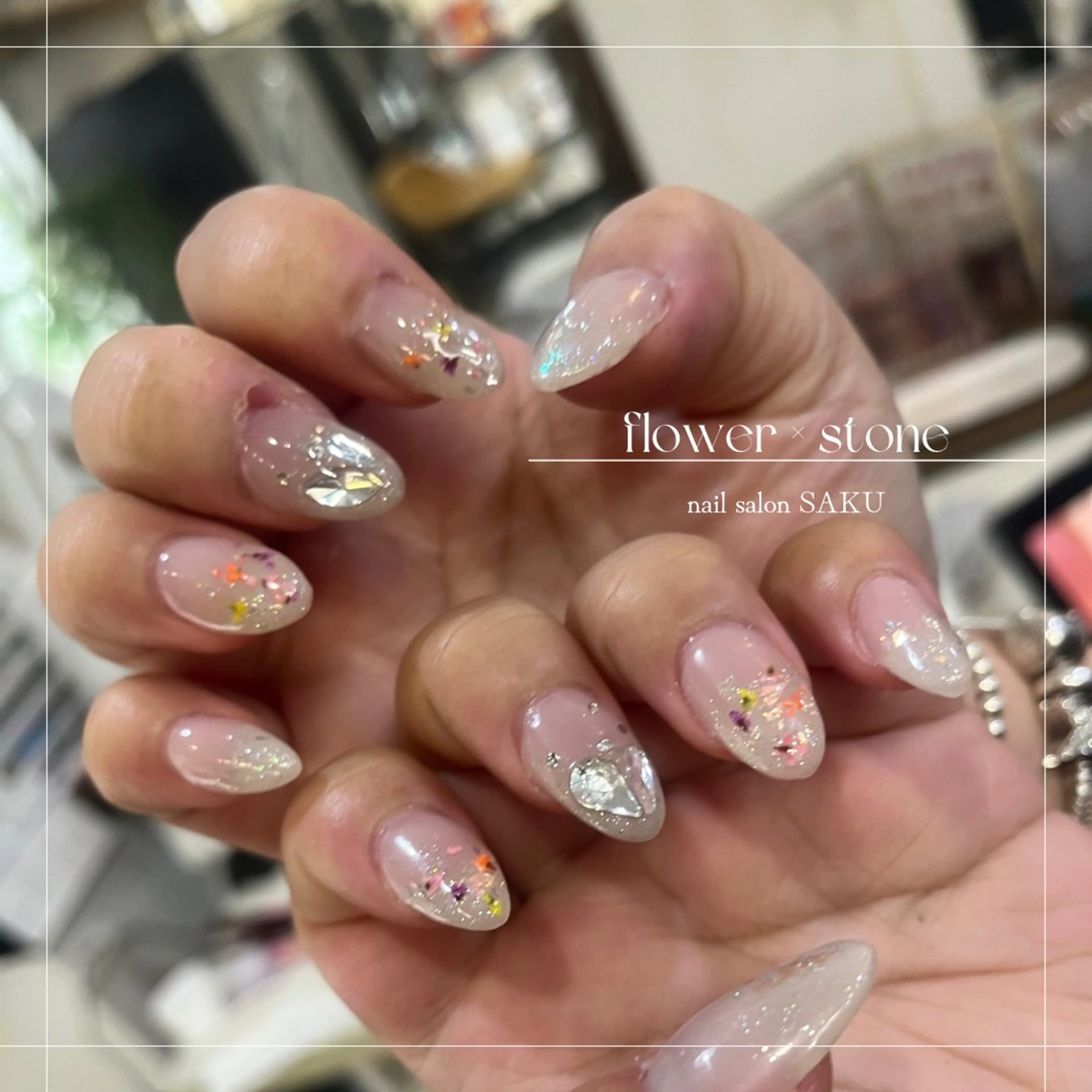 ネイル ニュアンスネイル シンプルネイル ハンドネイル SAKU nail 作島茜のネイルデザイン