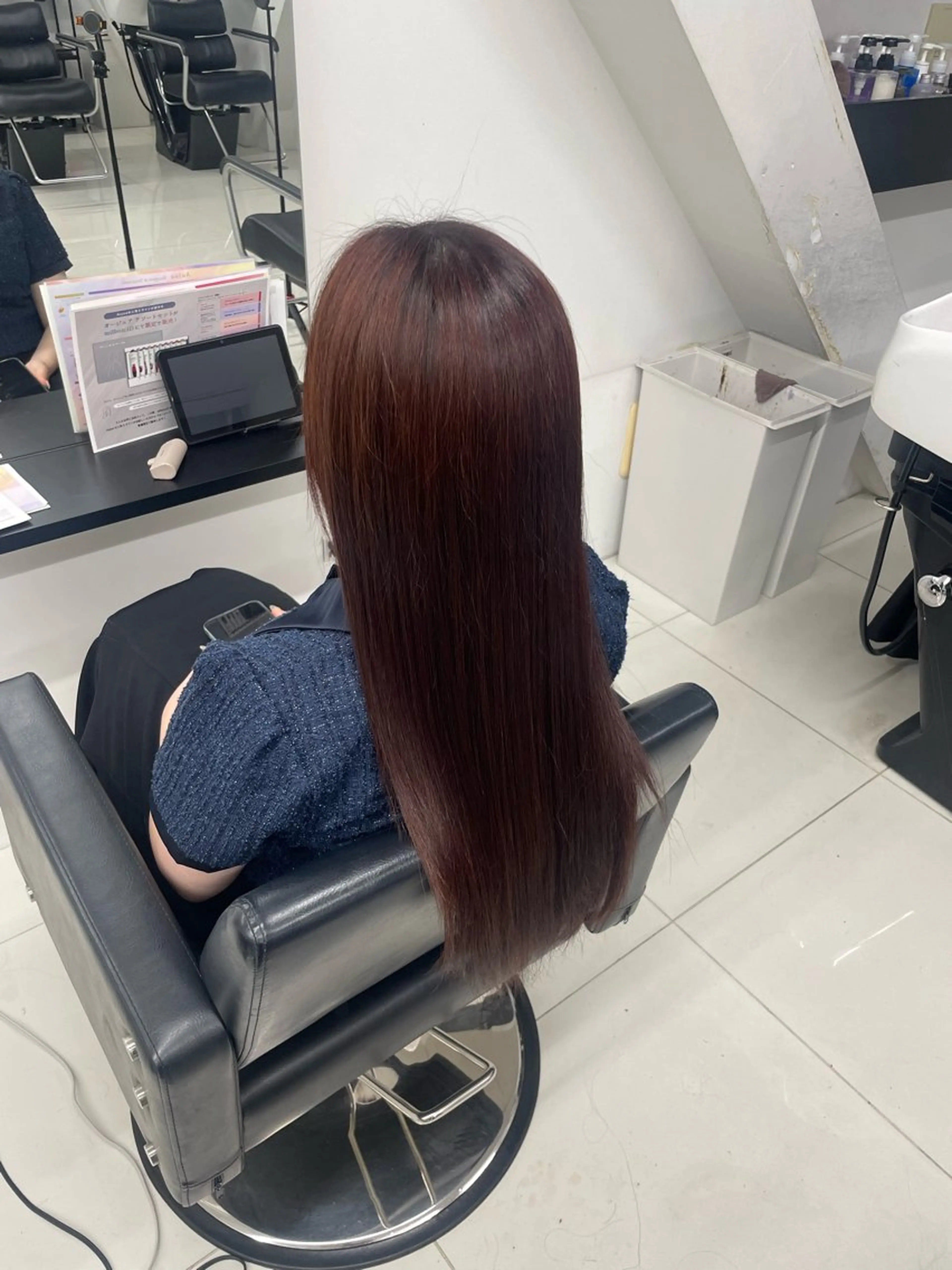 セミロング ヘアカラー トリートメント ALIVE 小池柚葉のヘアスタイル