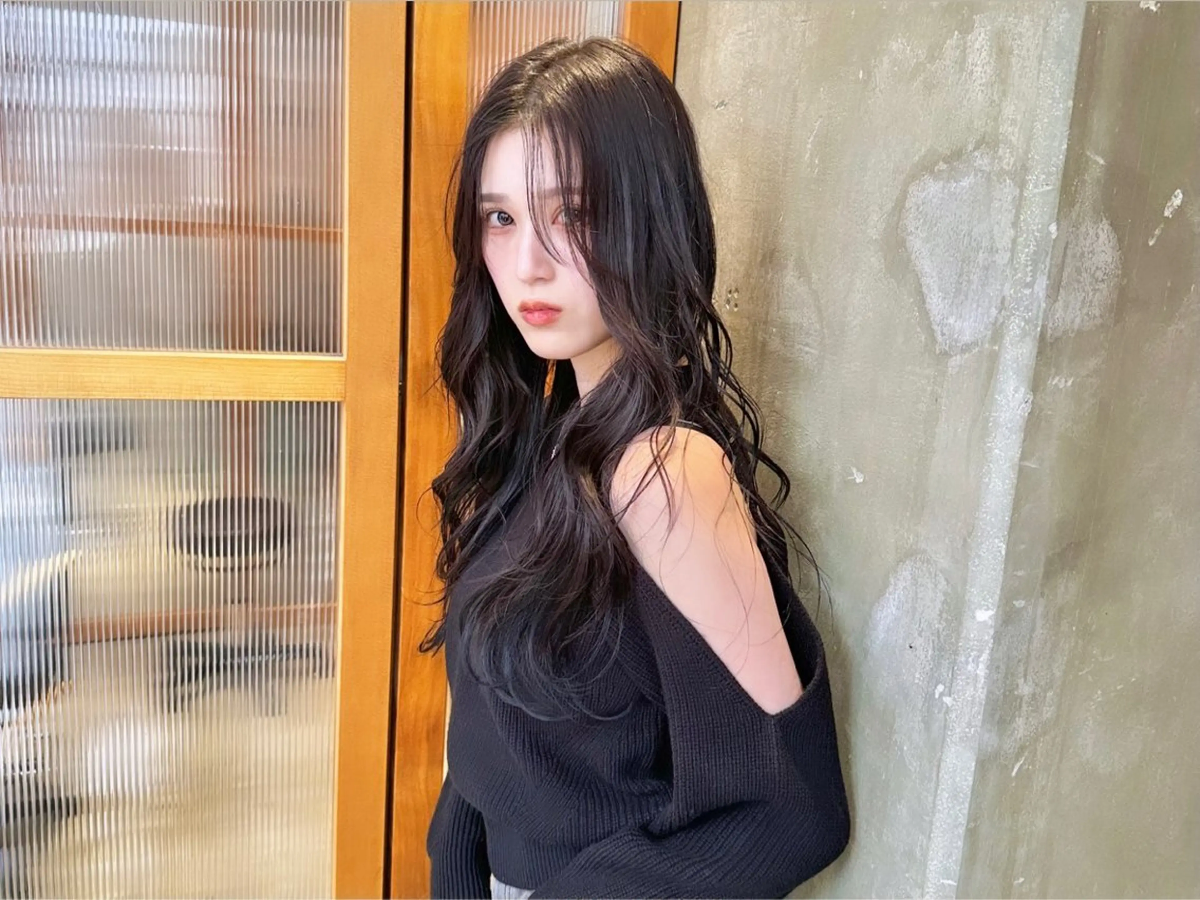 ロング カット ヘアカラー トリートメント Libelle hair salonのヘアスタイル