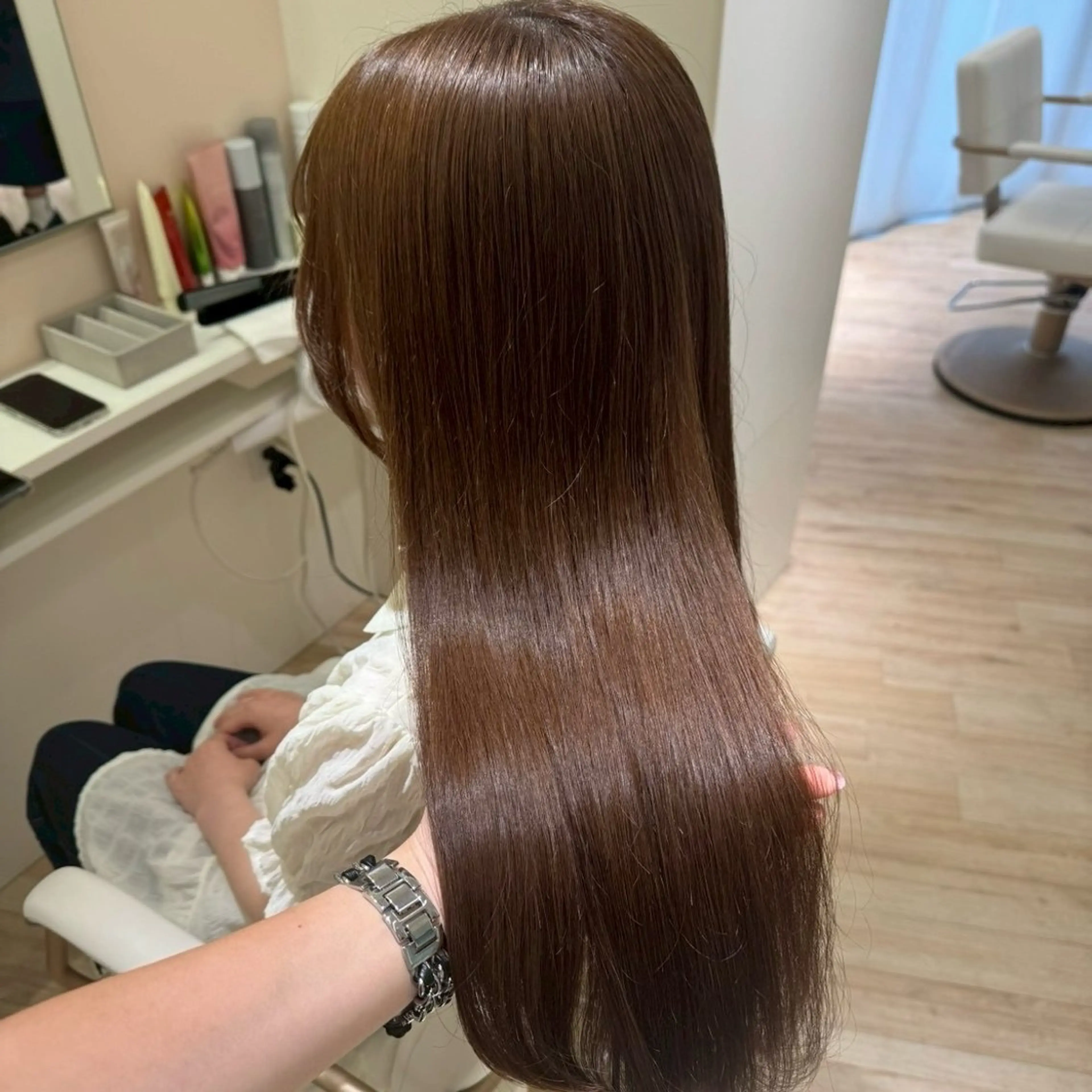 ロング カラー ヘアカラー Parve Mix 森 美遥🇰🇷🩶のヘアスタイル