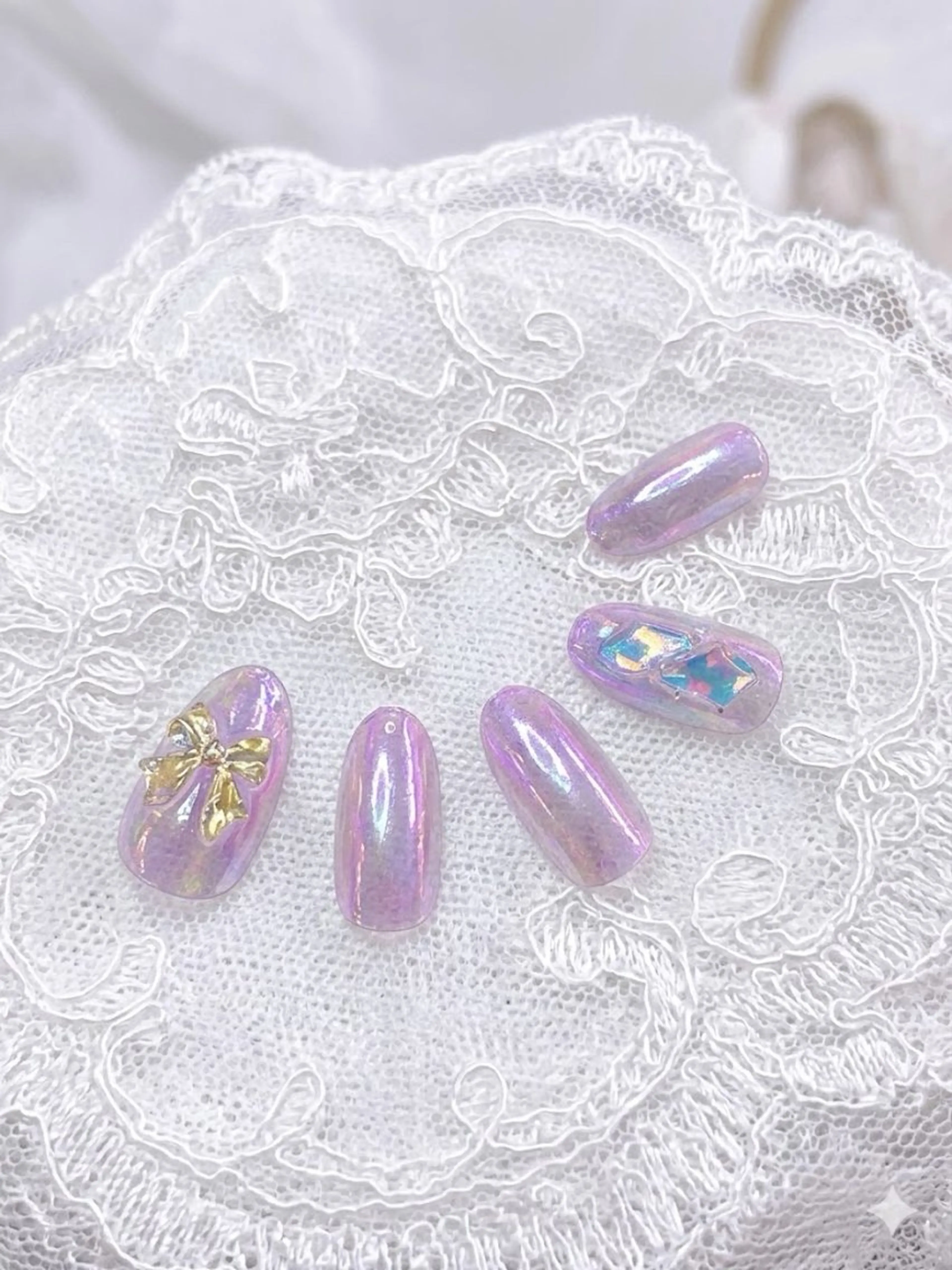 ネイル リボン ハンドネイル .N YUKIのネイルデザイン