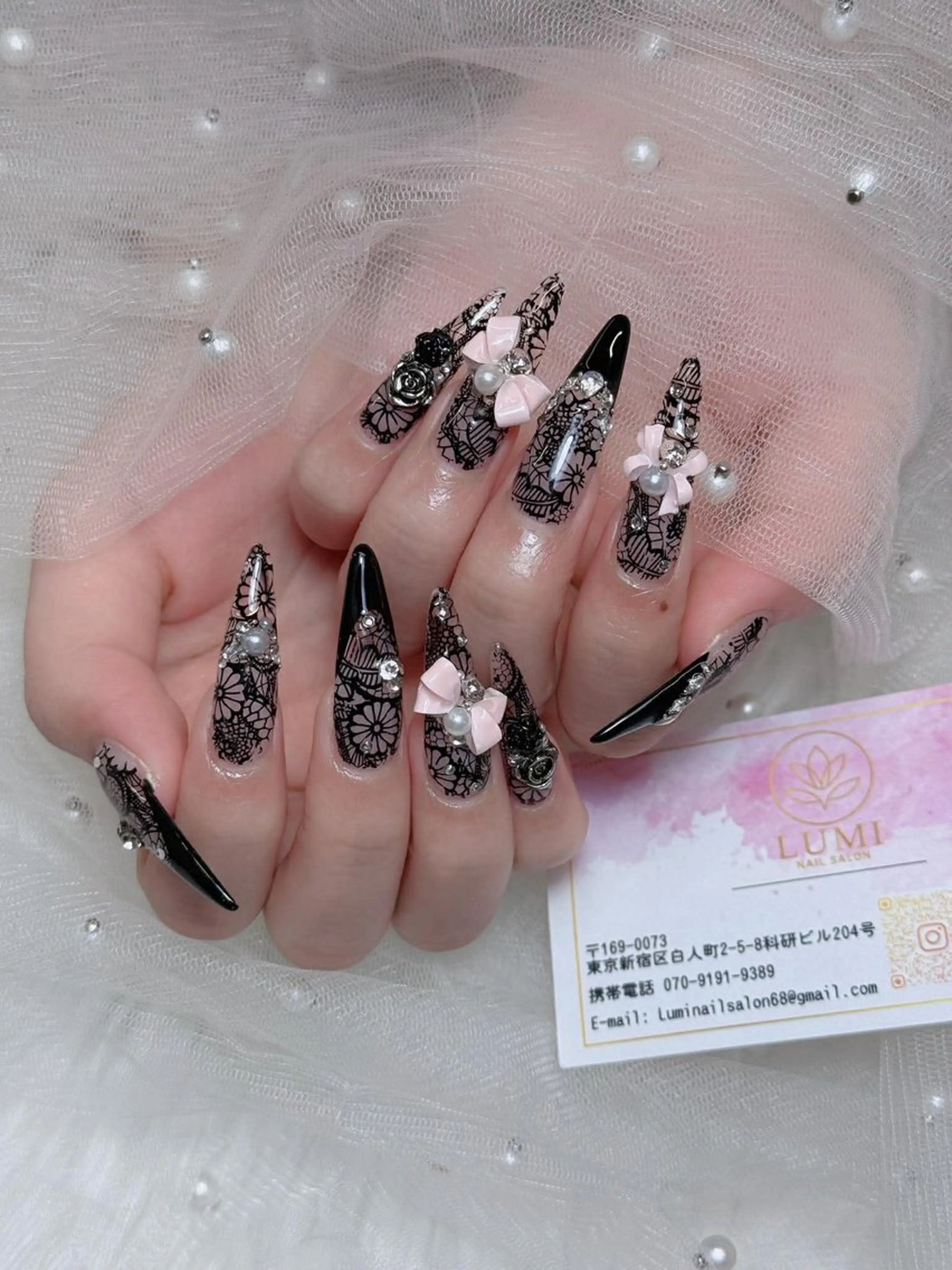 ネイル オーロラネイル チークネイル 長さ出し フレンチネイル 韓国ネイル ハンドネイル Lumi Shinokuboのネイルデザイン