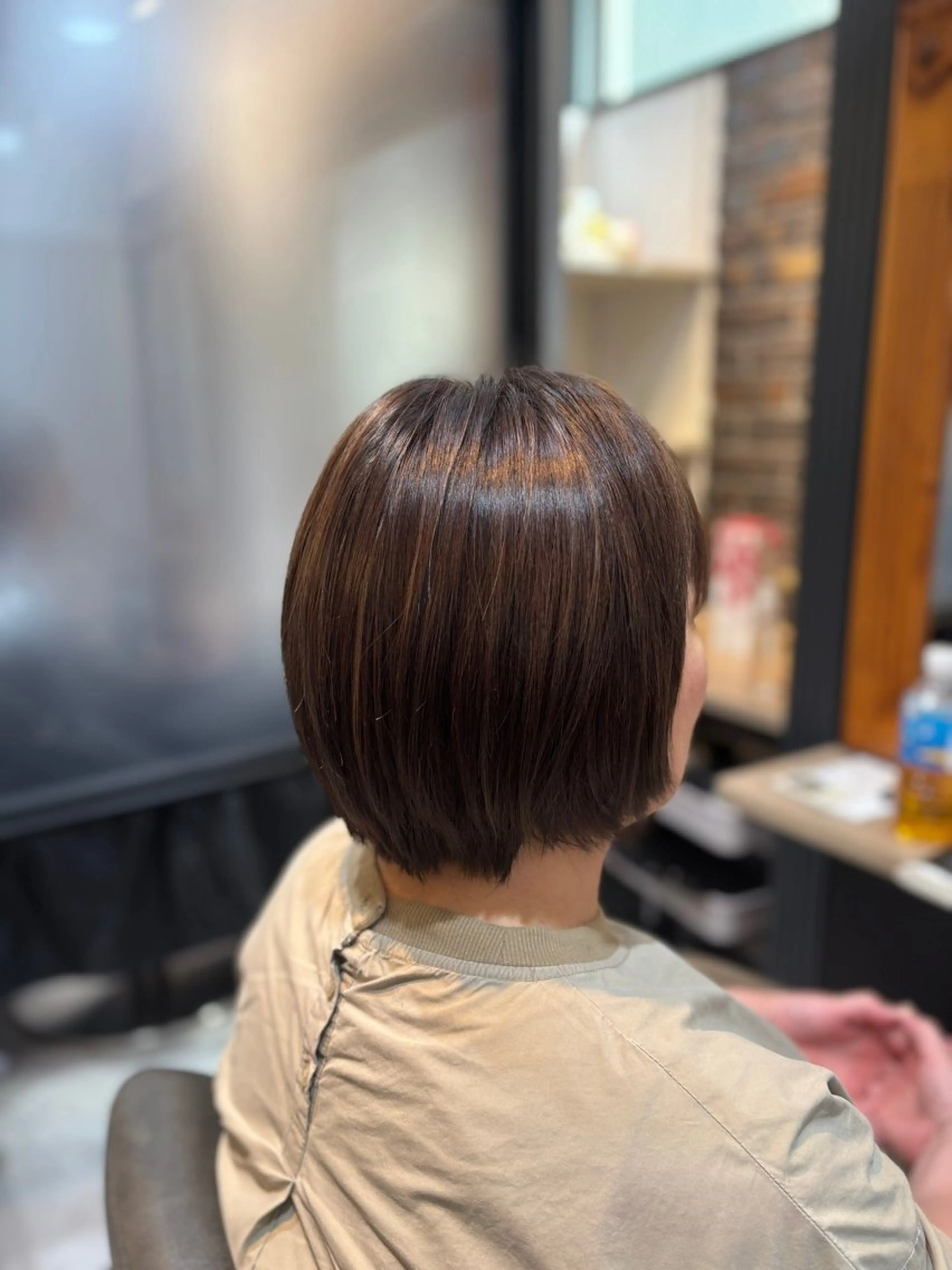 ショート カラー ハイライトカラー ハイライト ️🫧押上️🫧はな 🫧まとまるショートのヘアスタイル