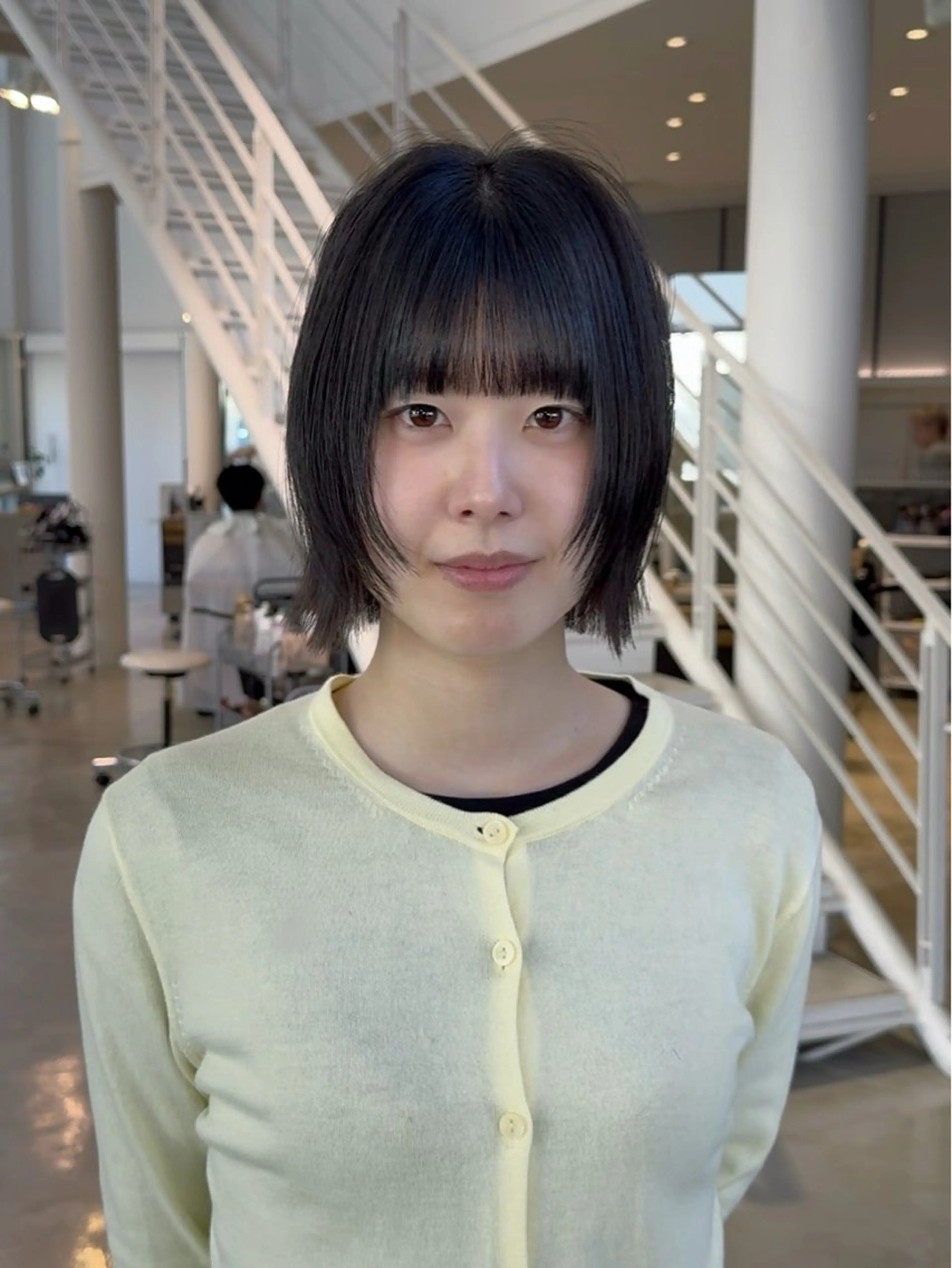 ショート 韓国ヘア/透明感カラ ー/メンズレディースのヘアスタイル