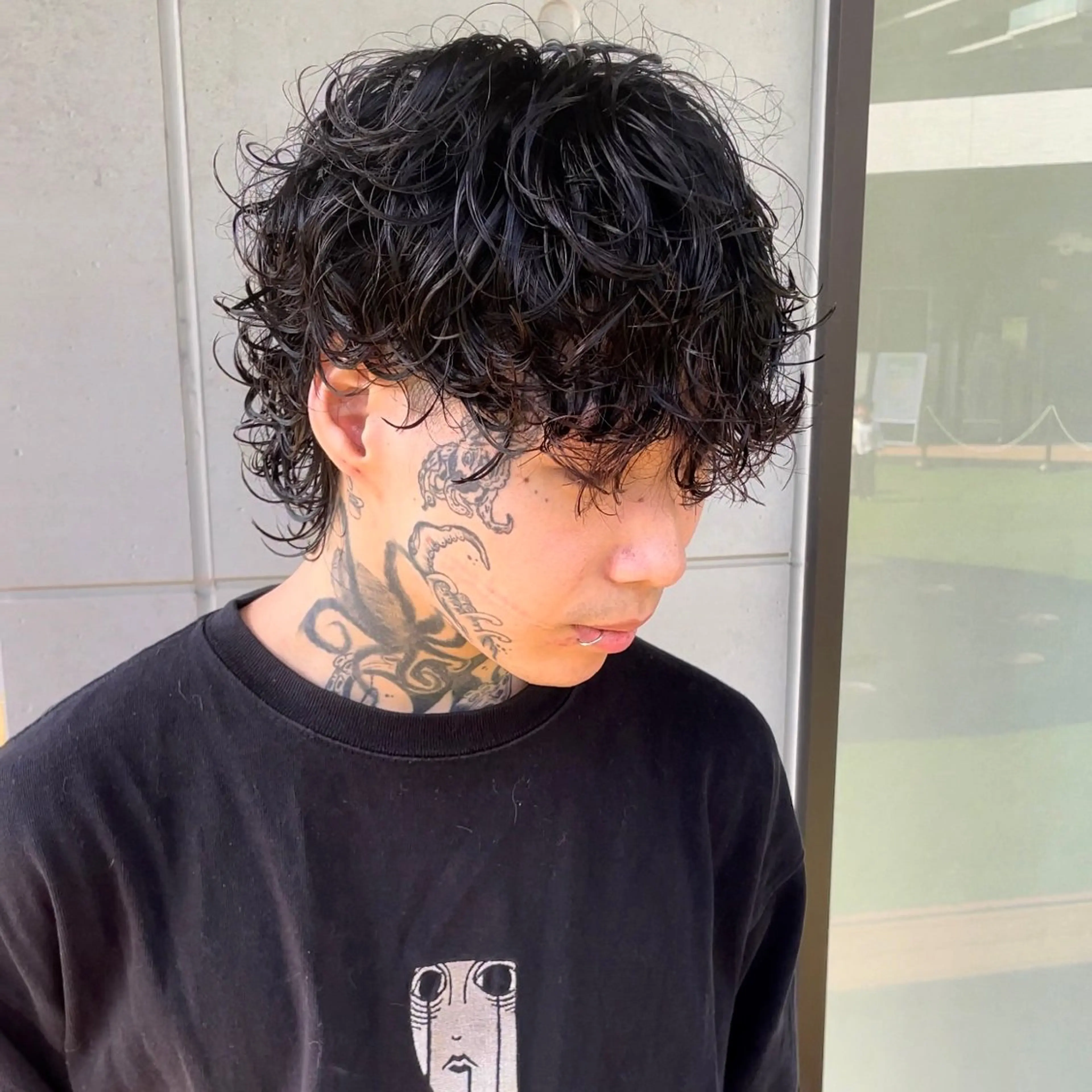 ショート パーマ メンズ メンズ韓国風 メンズパーマ メンズツイストパーマ ツイストスパイラルパーマ 波巻きパーマ カット パーマ メンズヘア特化 崎田 成人のヘアスタイル