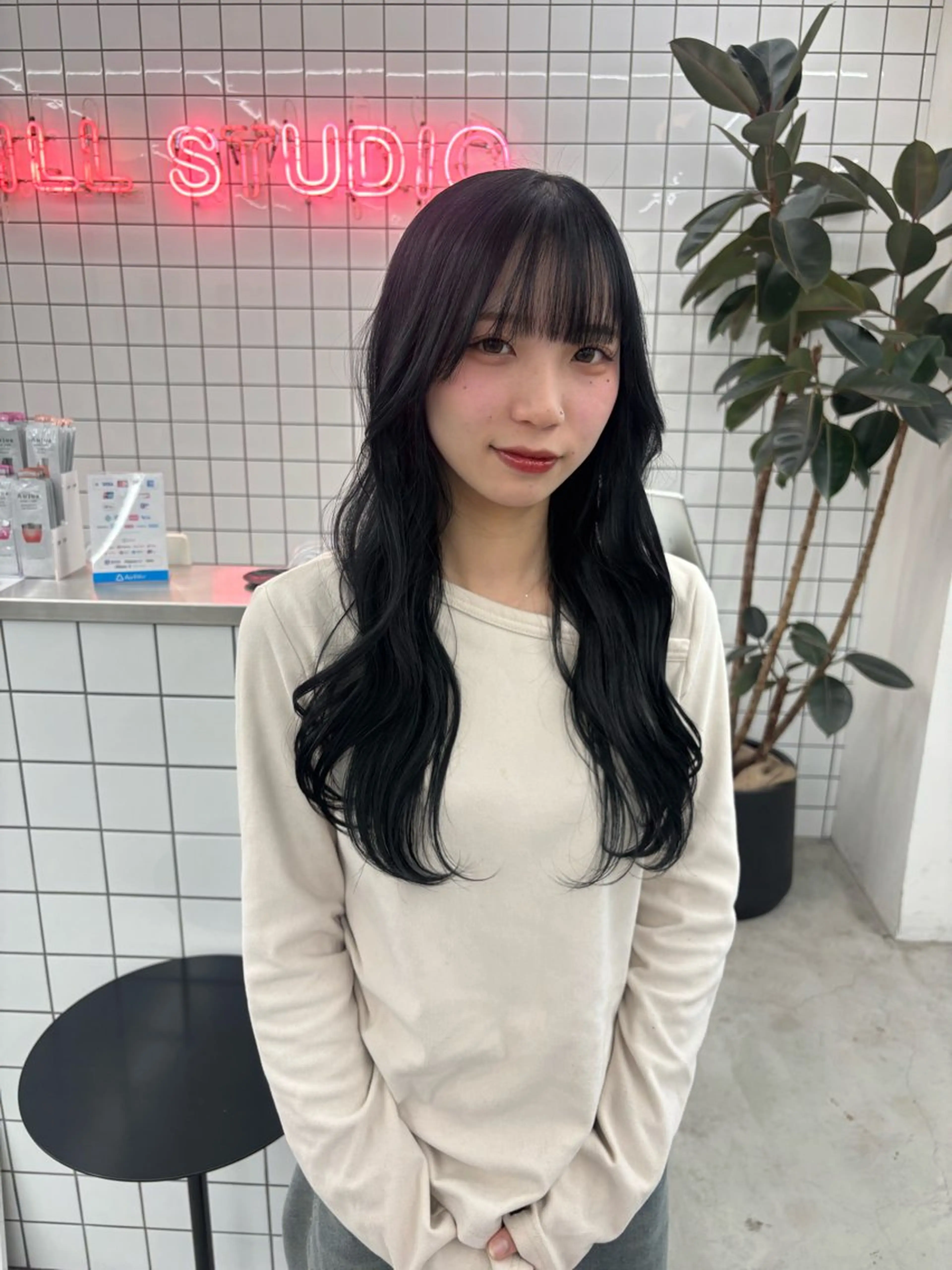 ロング カラー ヘアカラー トリートメント 夕羽夢🍓矢場/ 透明感カラーのヘアスタイル