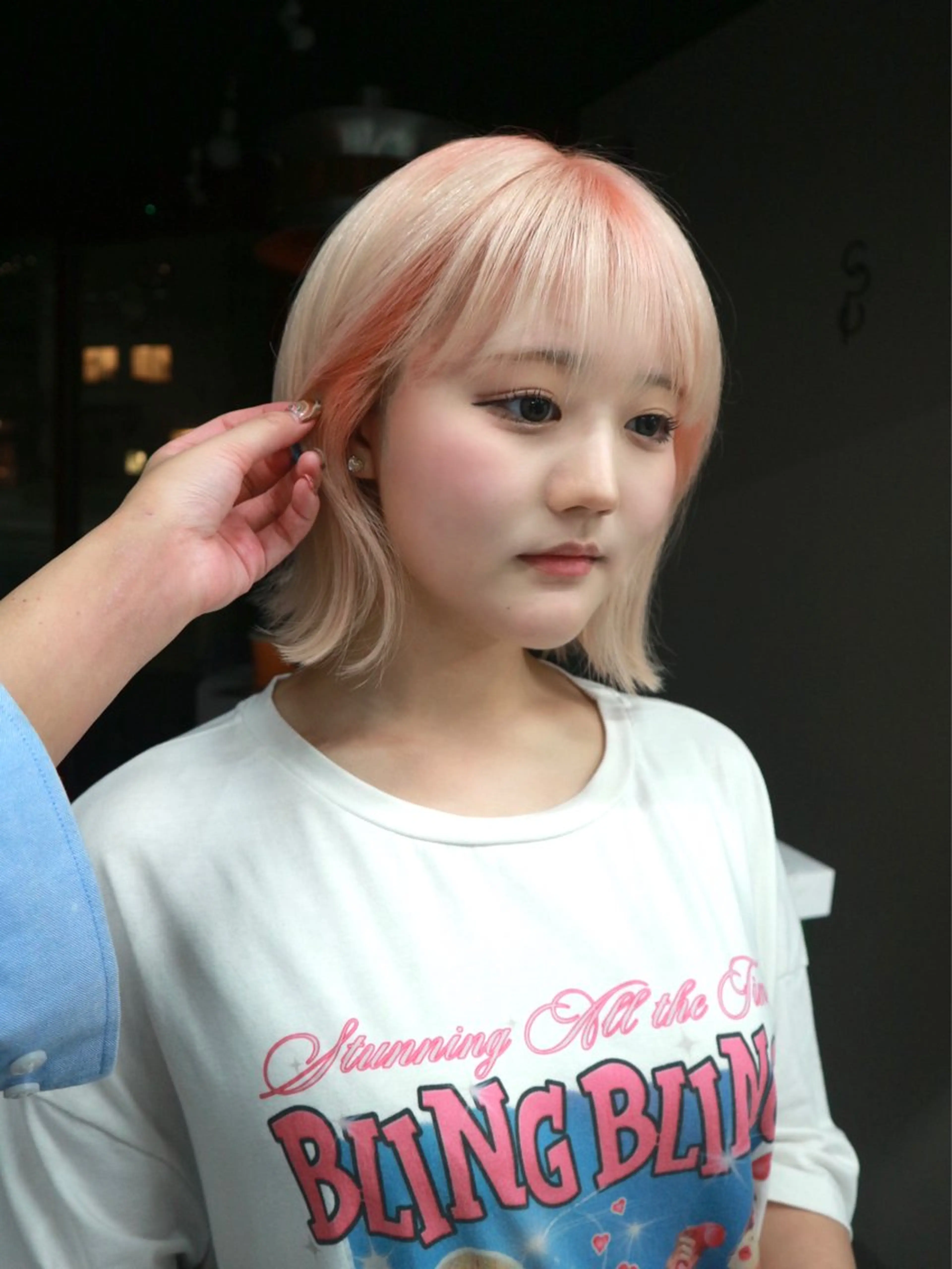 ショート カラー ヘアカラー ハイトーン/メンズ/ デザイン/梅田/ミユのヘアスタイル