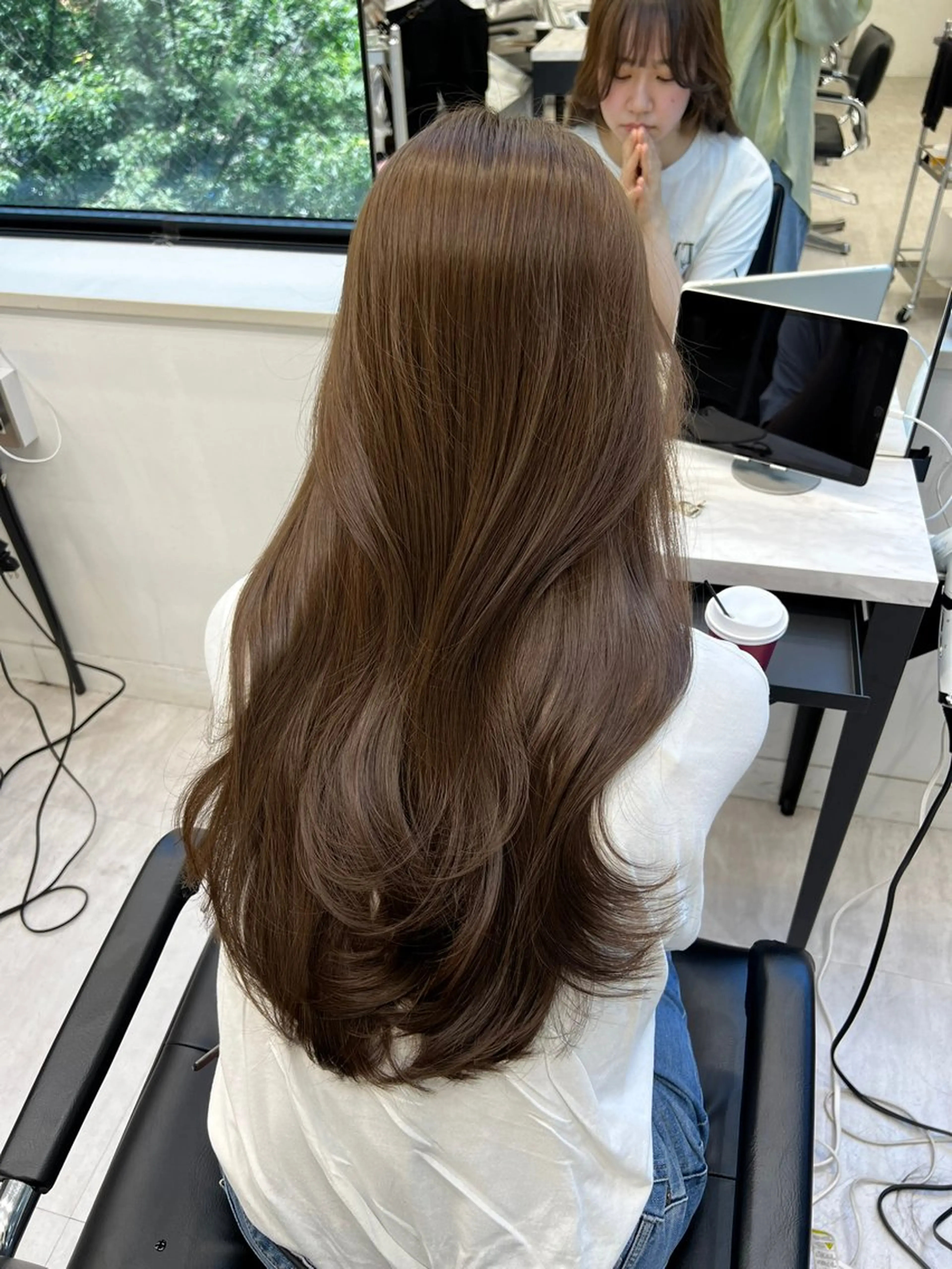 ロング ヘアカラー なつき🎀韓国 styleのヘアスタイル