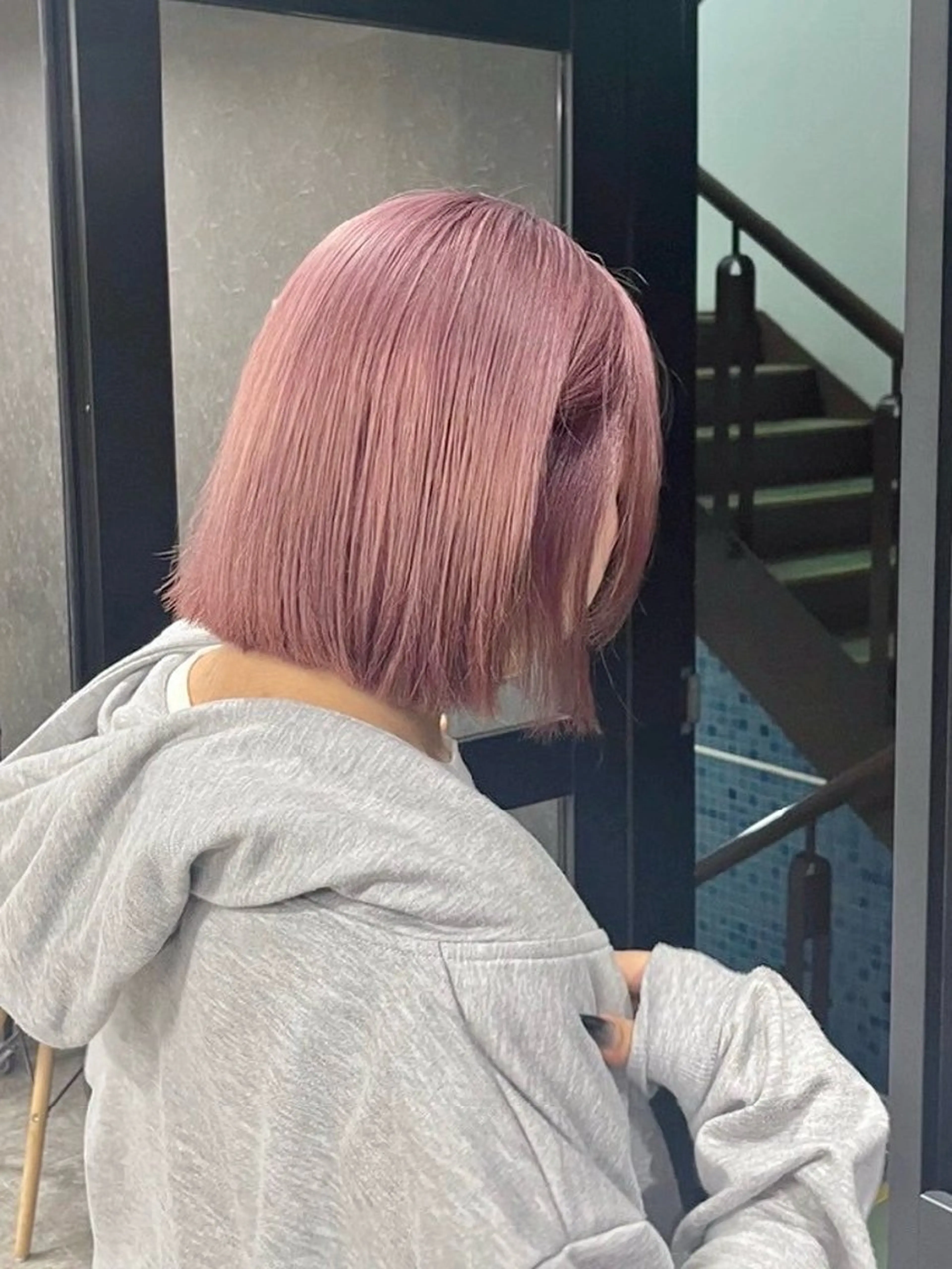 ショート カラー ヘアカラー トリートメント 💎透明感カラー💎 bAteAu あまねのヘアスタイル
