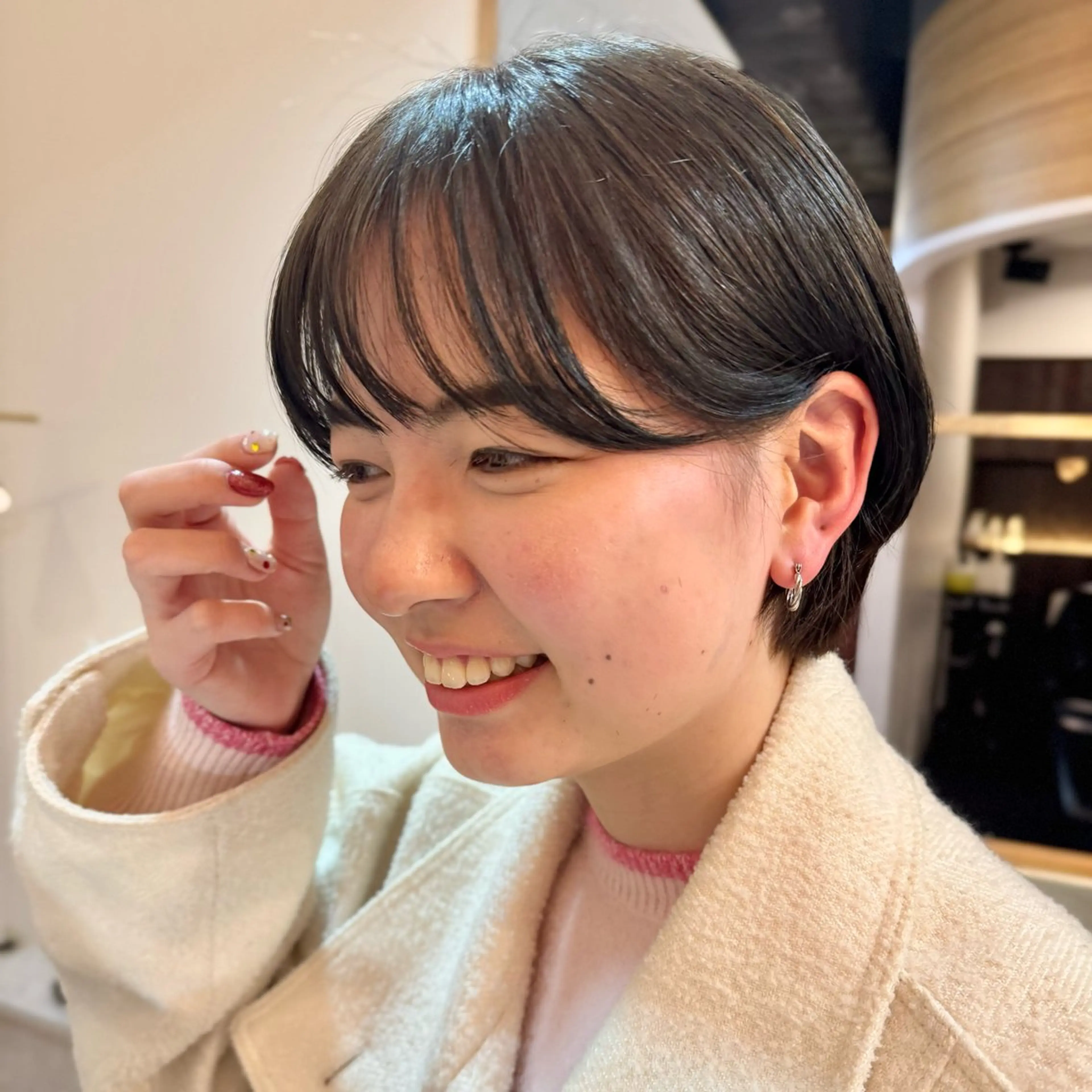 ショート カラー カット ヘアカラー トリートメント ヘッドスパ 透明感カラー/レイ ヤー/Nana🌈のヘアスタイル