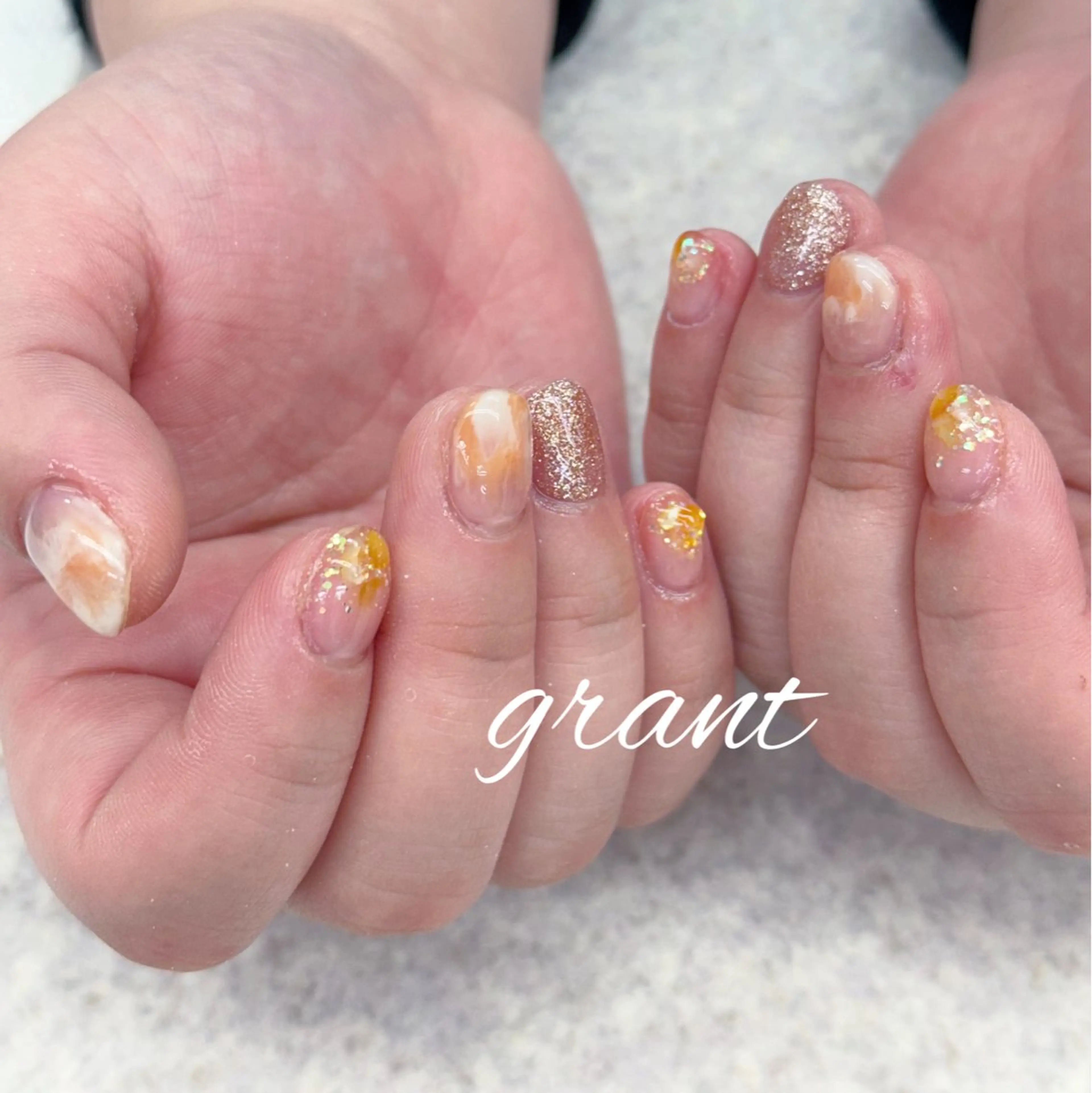 ネイル ニュアンスネイル 冬ネイル nailsalon grantのネイルデザイン
