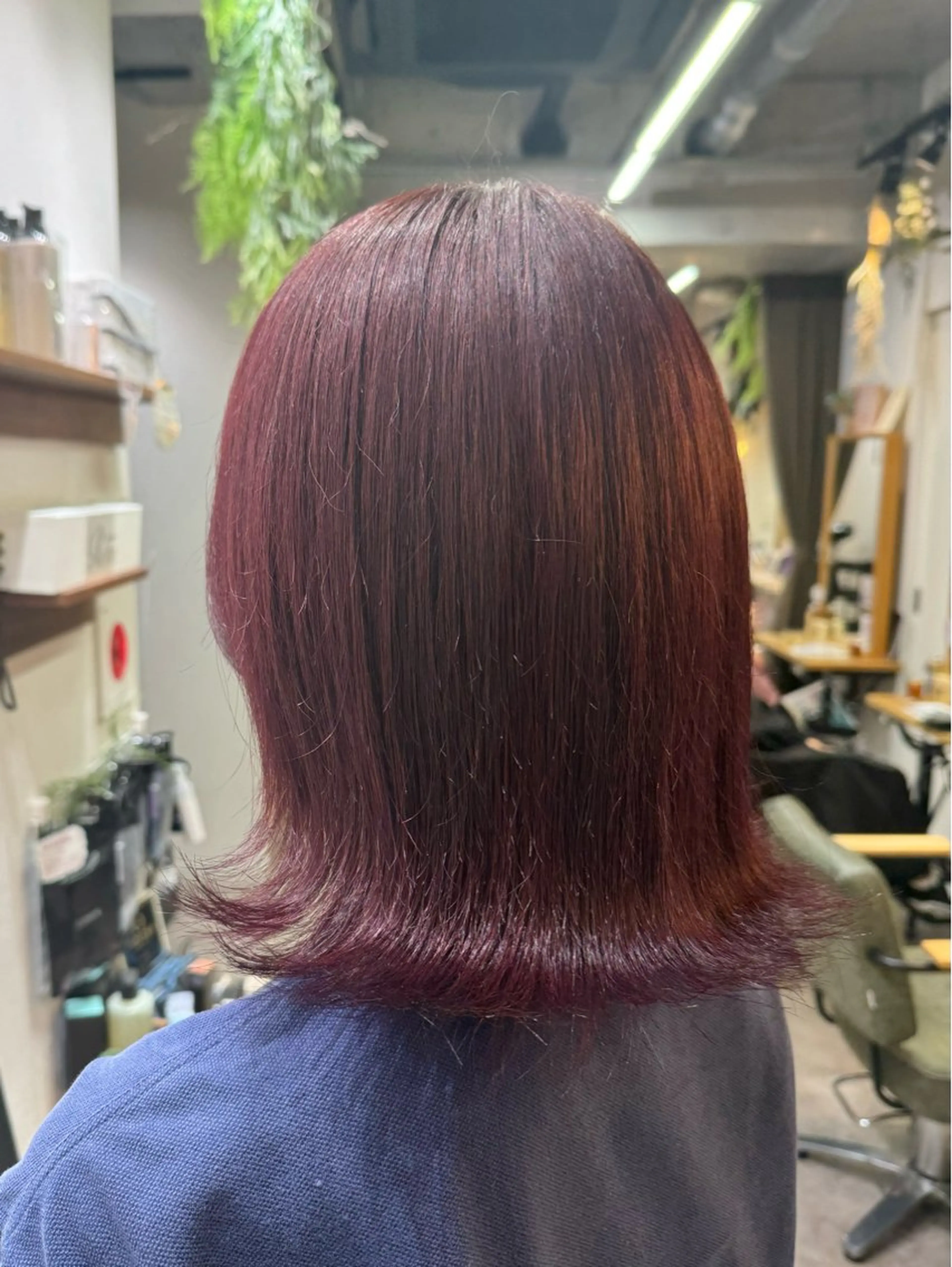 ミディアム カラー 縮毛矯正/エクステ ヘアアレンジ/ひふみのヘアスタイル