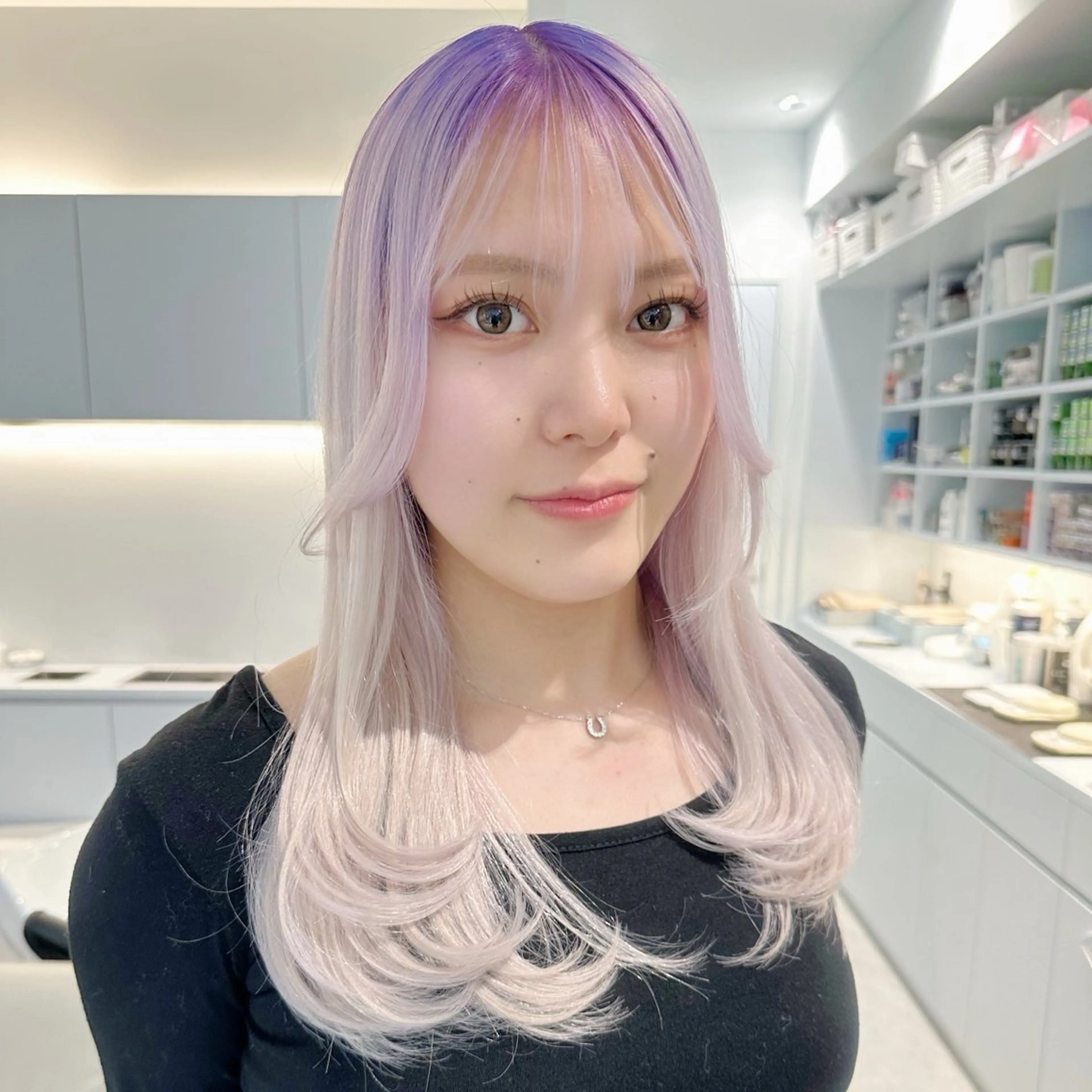 ミディアム カラー 上品モテハイトーン chiakiのヘアスタイル