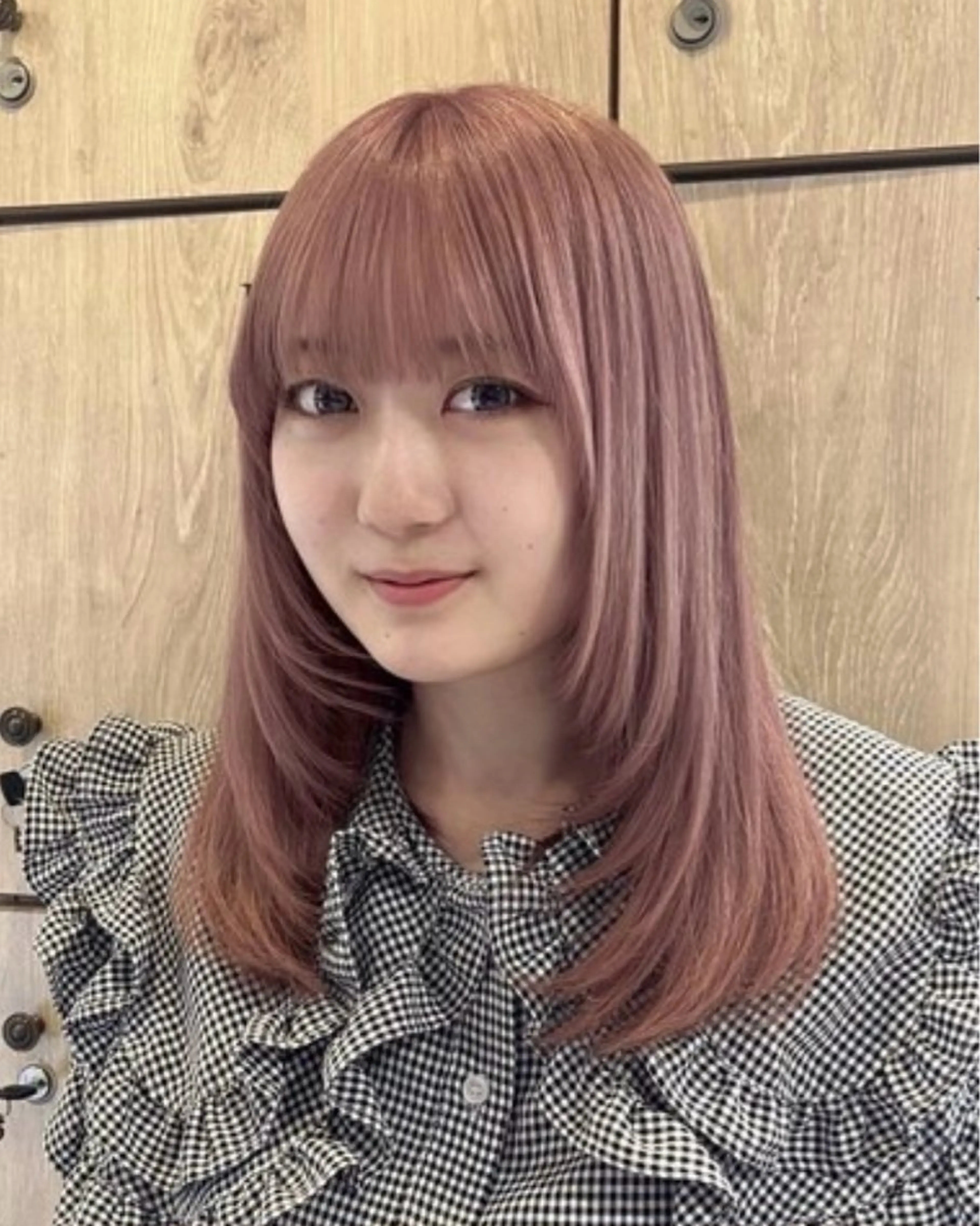 ミディアム カラー ヘアカラー くびれヘア/髪質改善 はるのヘアスタイル