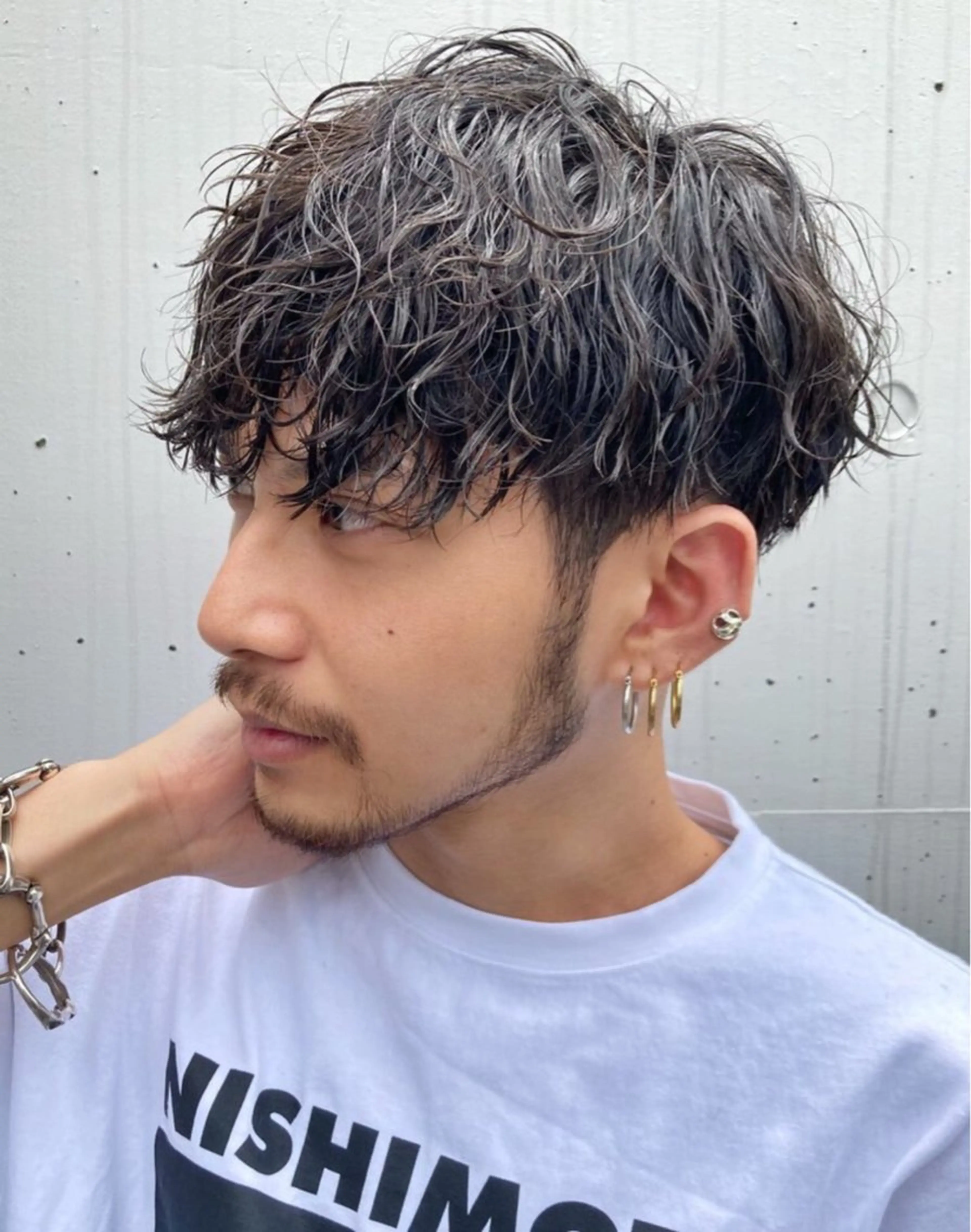 ショート カラー パーマ メンズ キッズ メンズパーマ ツイストスパイラルパーマ スパイラルパーマ 栄💗レイヤーカット ｜パーマ｜haruのヘアスタイル