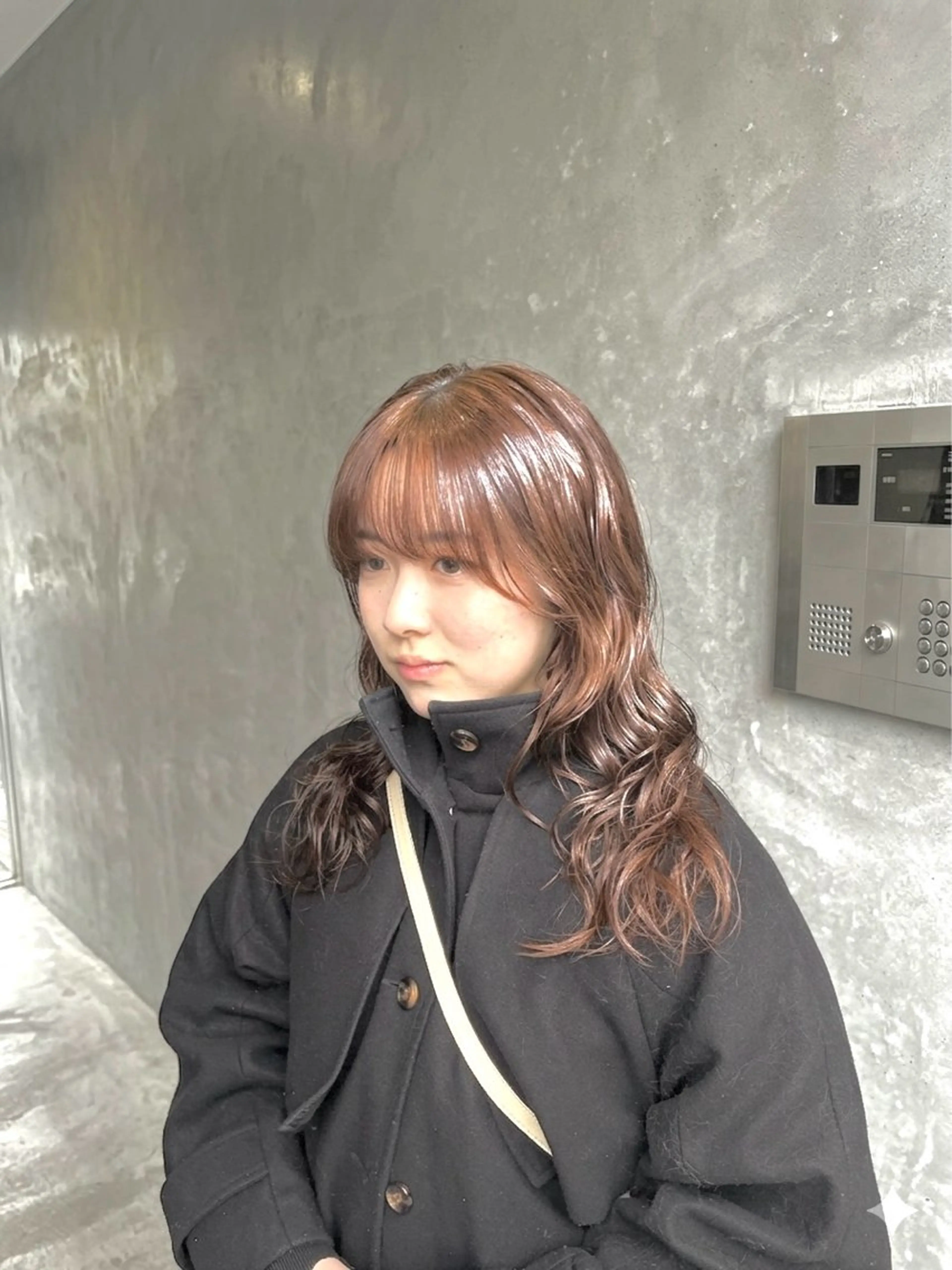 ロング パーマ 【こっくりカラー】 🤎Umi‪🤎のヘアスタイル