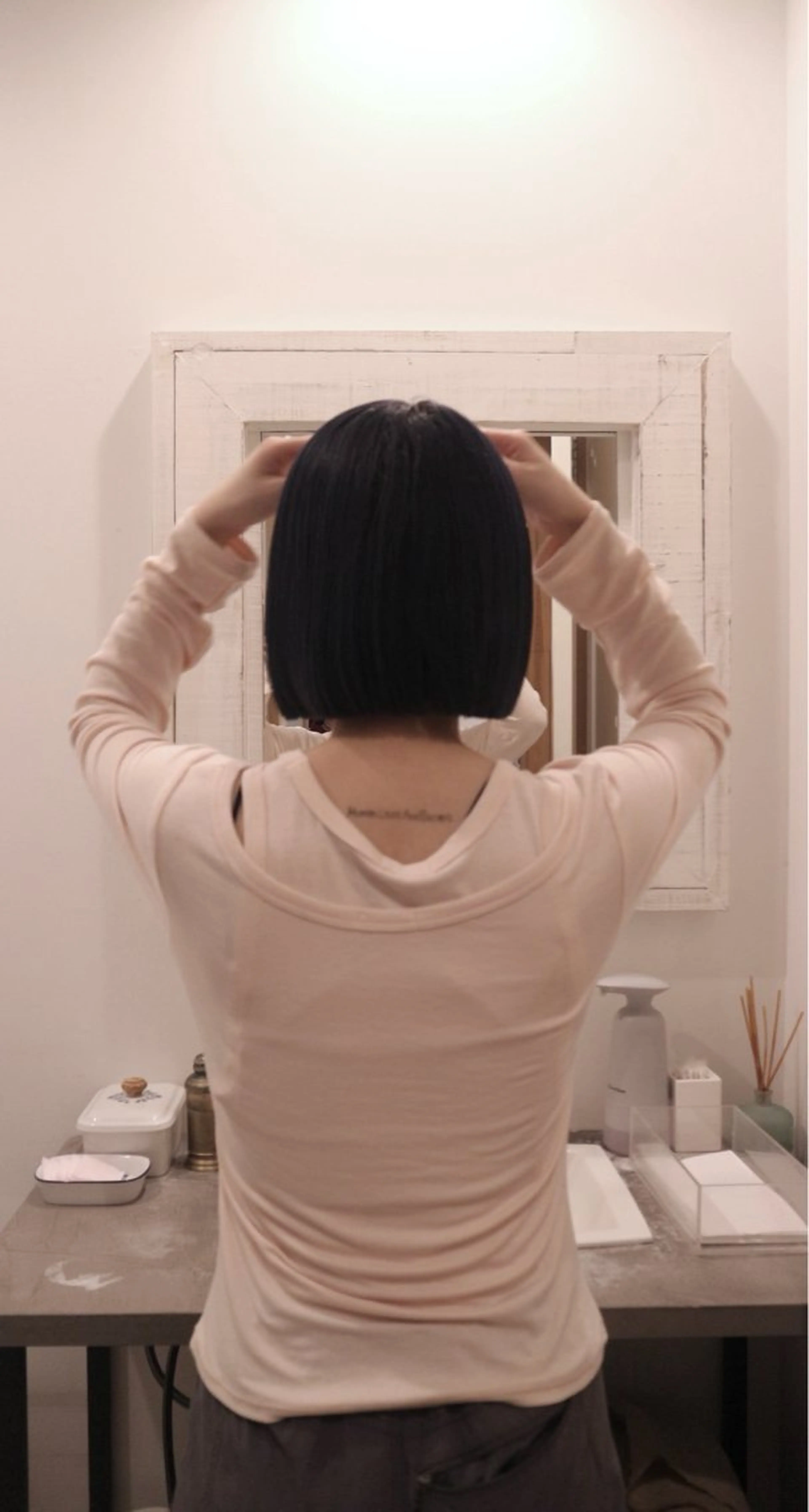 ショート カラー 切りっぱなしボブ ボブ 来美 / クルミのヘアスタイル