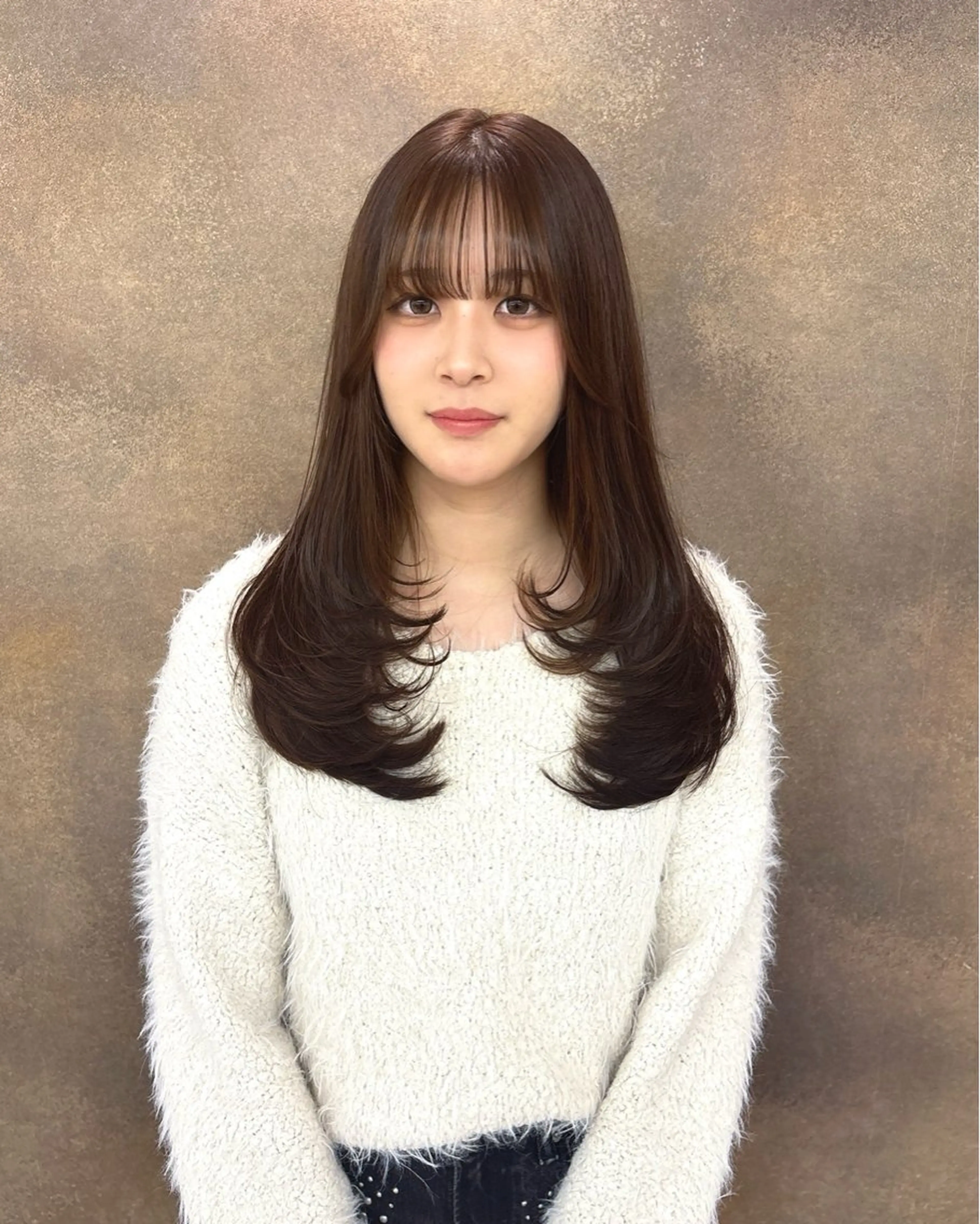 【人気No.1💞】韓国風レイヤーカットの写真