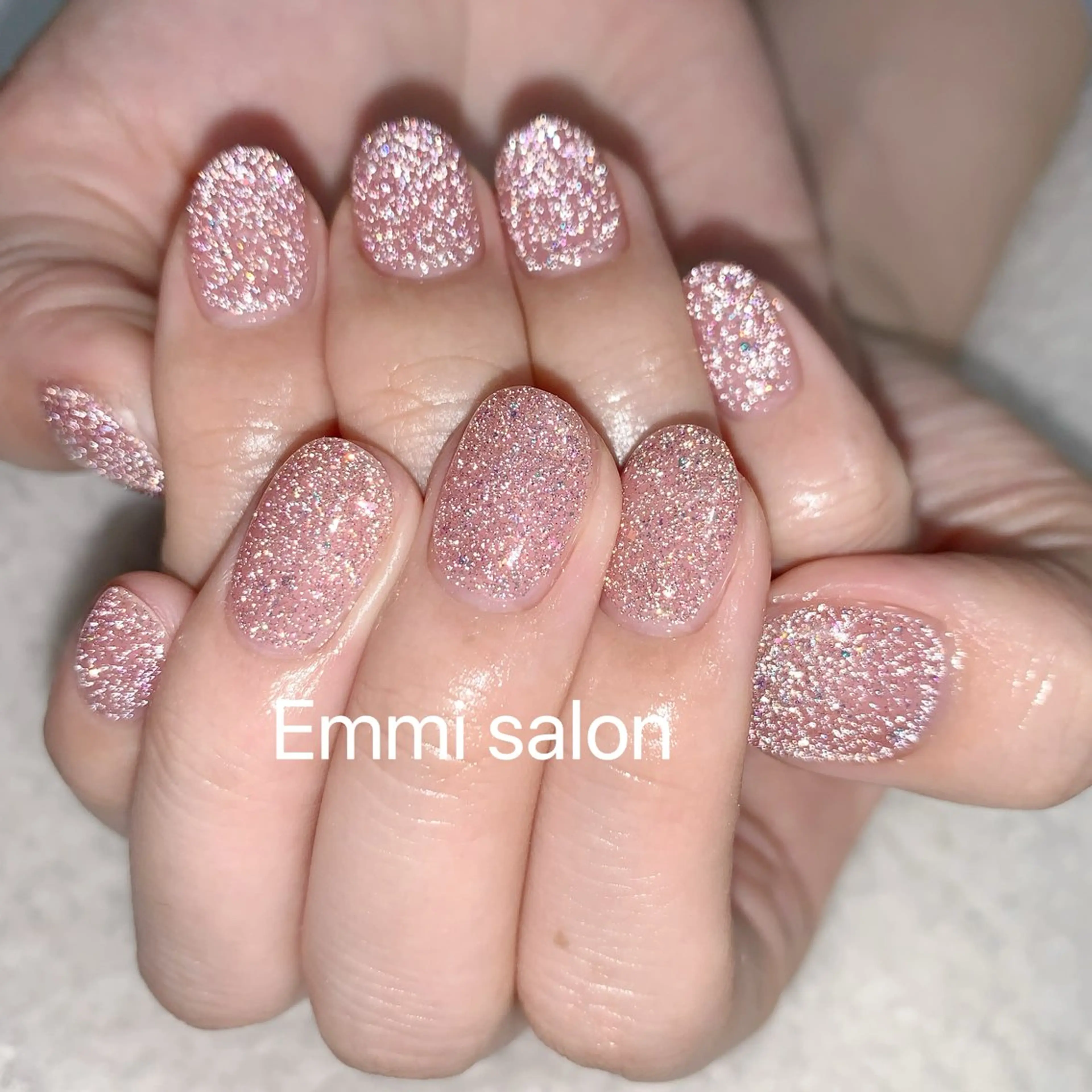 ネイル 韓国ネイル ラメ(グリッター) Emmi salonのネイルデザイン