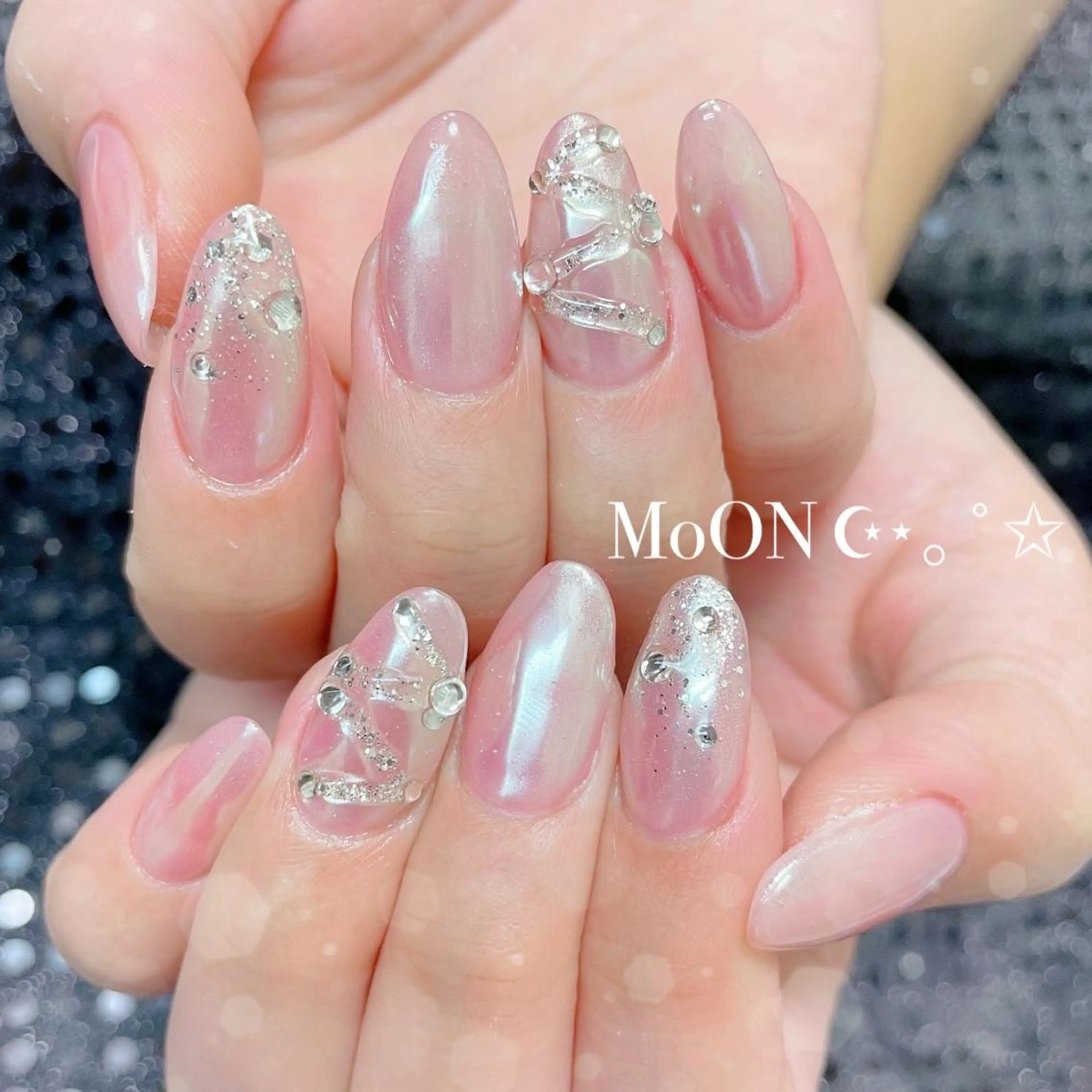 ネイル オーロラネイル ハンドネイル ハンドケア MoON...❤︎ MeGuのネイルデザイン