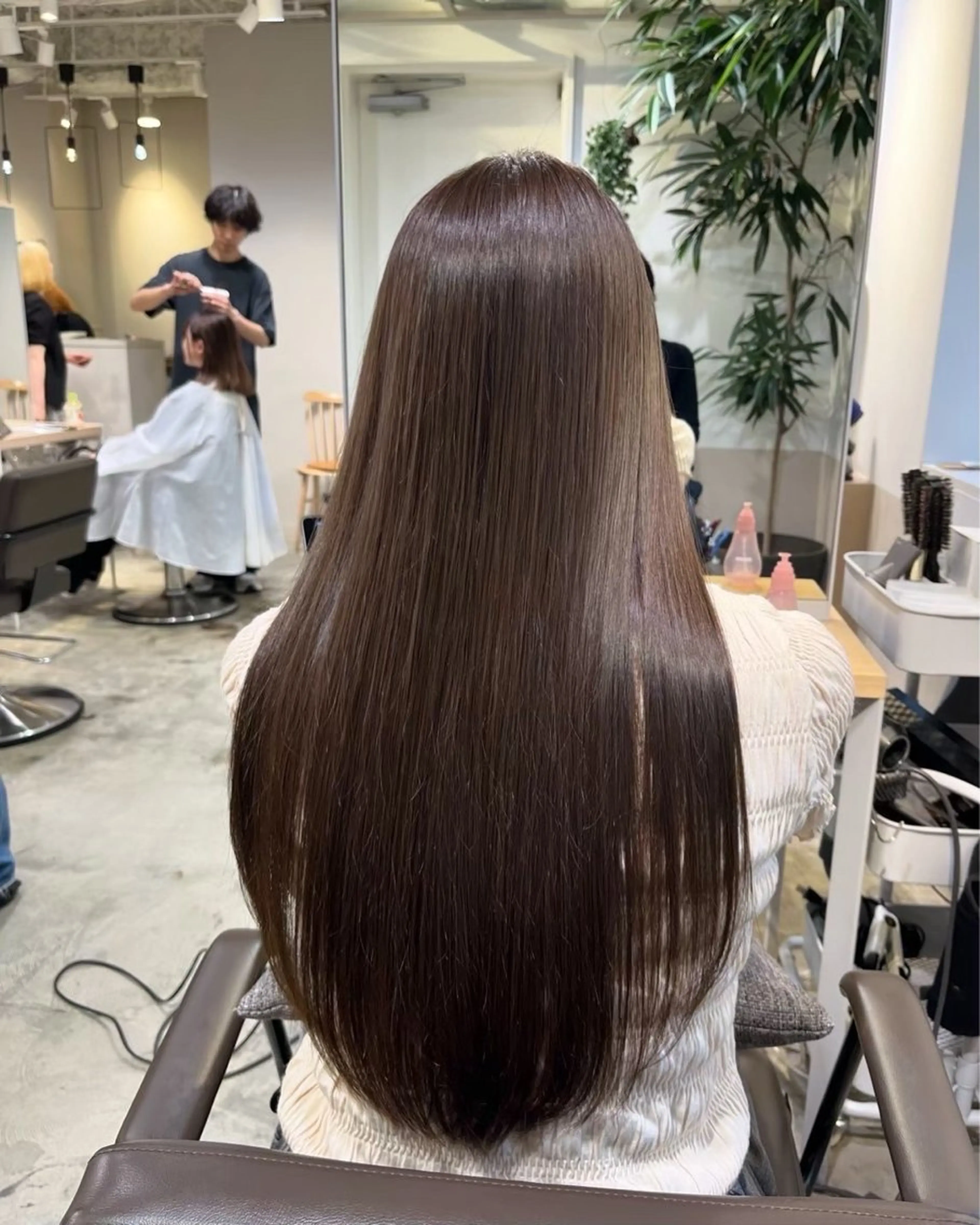 ロング パーマ 縮毛矯正 ストレートパーマ 縮毛矯正 大関 星翔のヘアスタイル