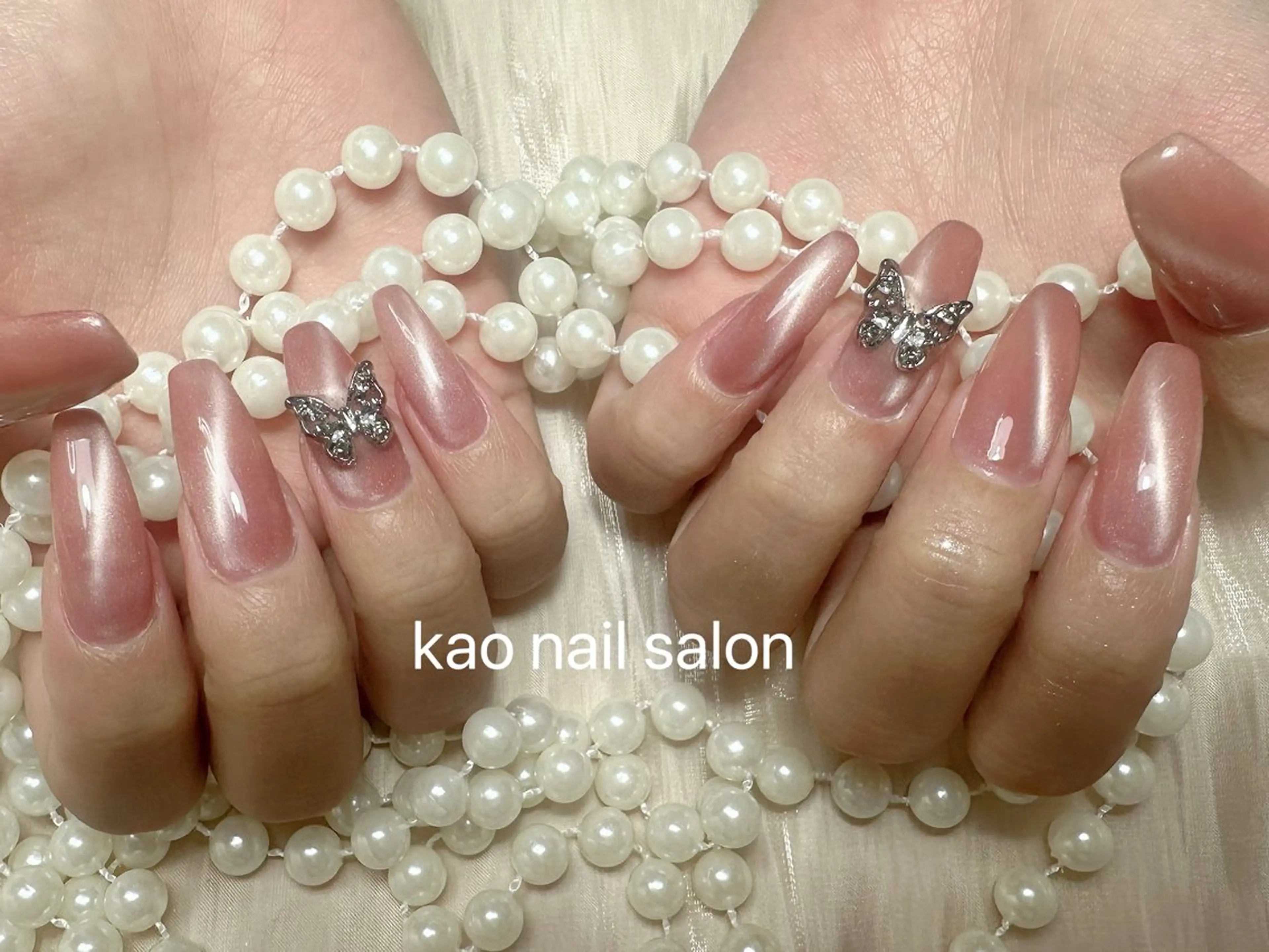 ネイル kao nail マグネット/長さだしのネイルデザイン