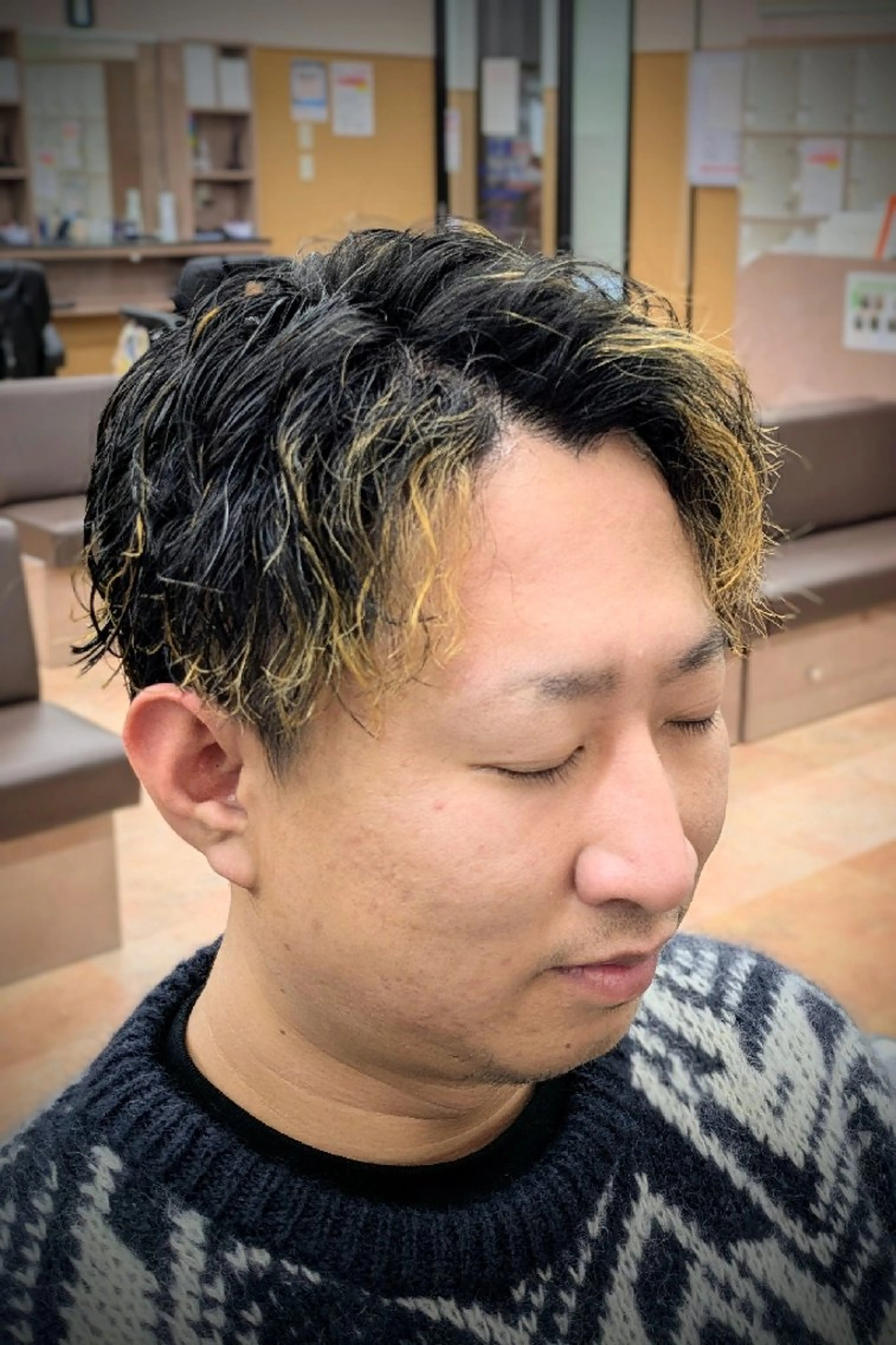 ショート パーマ 理容プラージュ燕三条 福井のヘアスタイル