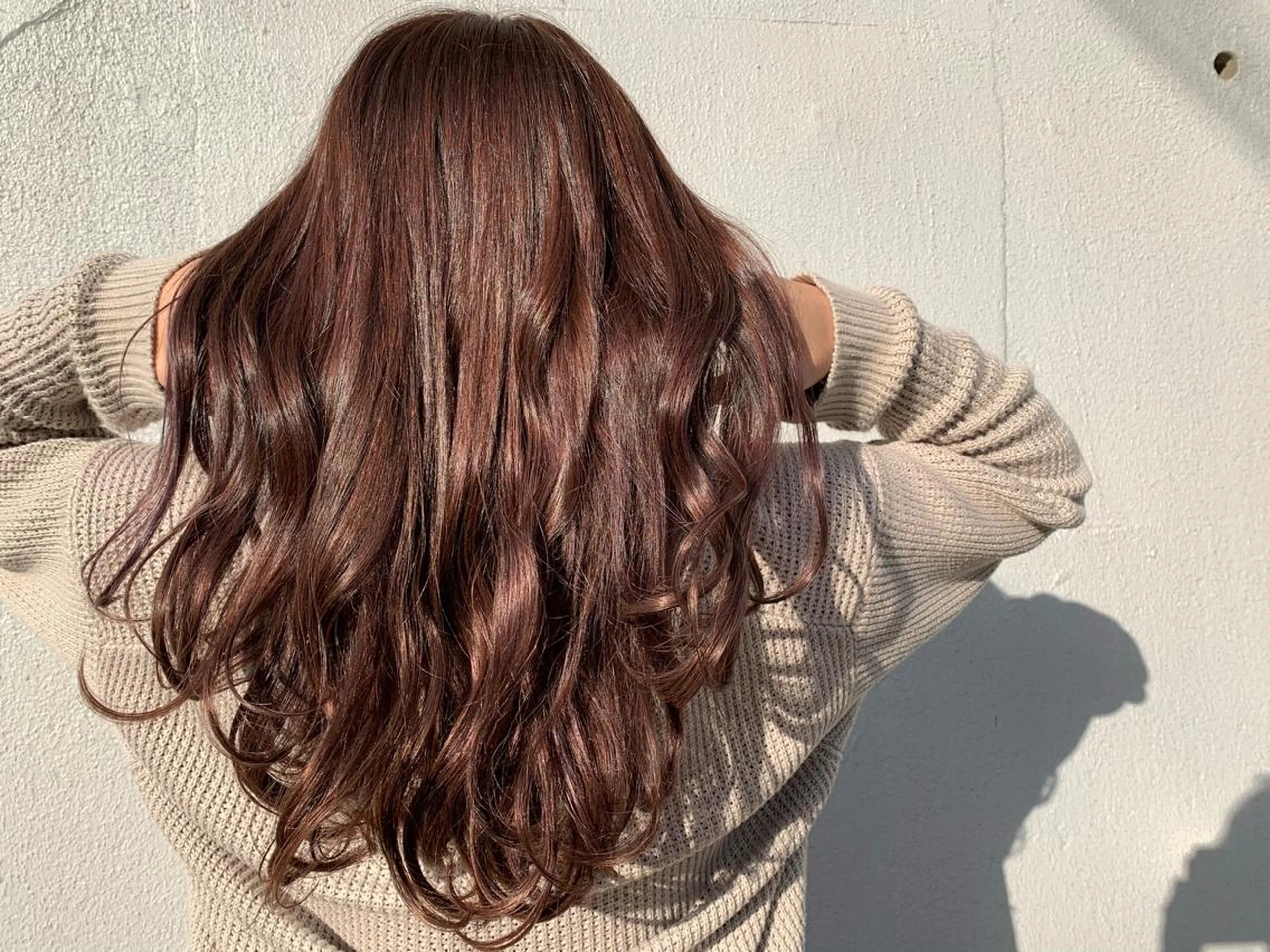 ロング カラー ベージュカラー ピンクカラー ピンクベージュ モテ髪🌈細矢 森平のヘアスタイル