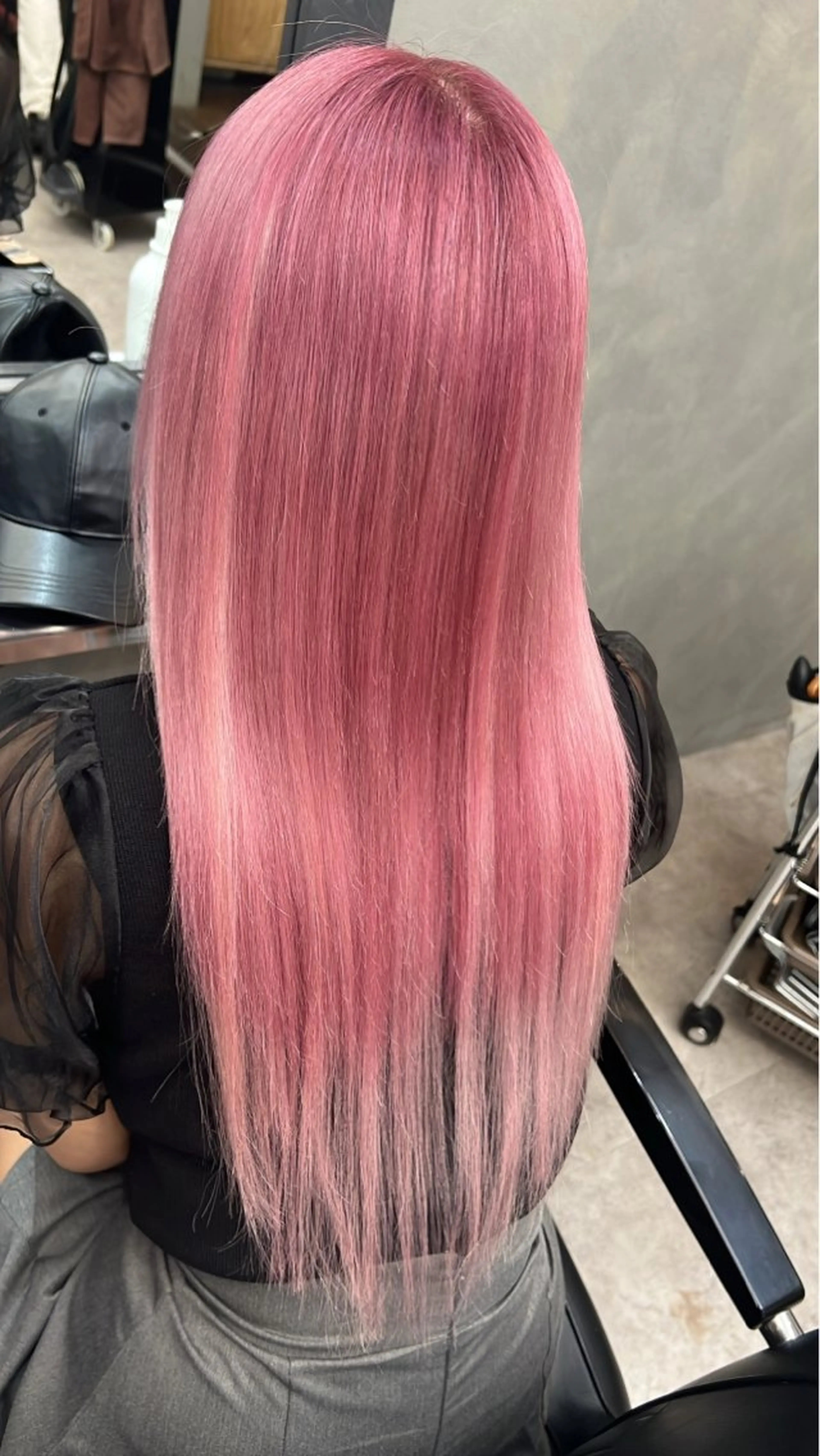 ロング カラー シールエクステ ダブルカラー エクステ 美魔女 美容師NAOのヘアスタイル