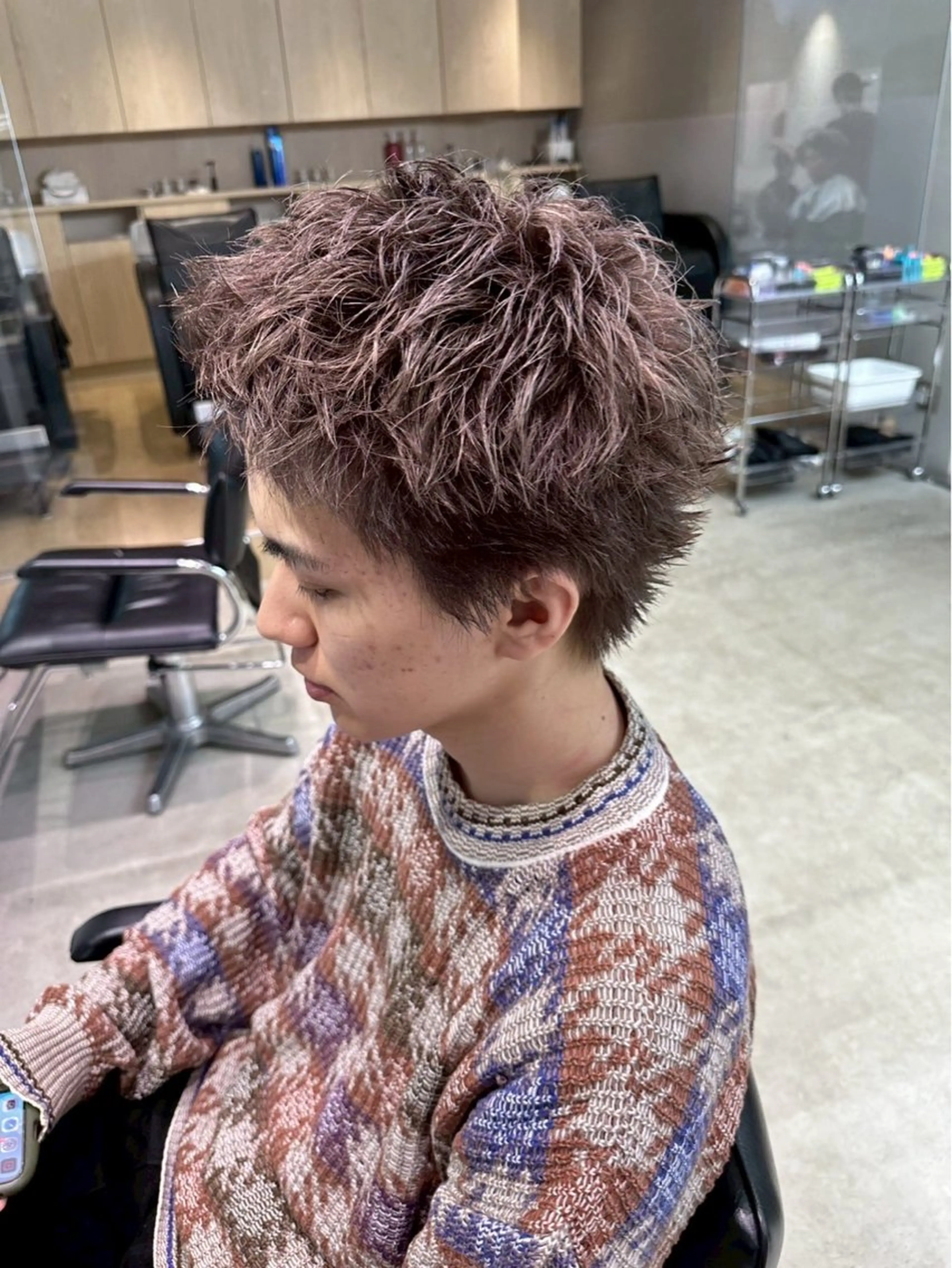 ショート カラー ヘアカラー “fifth”川内 泰智/メンズパーマのヘアスタイル